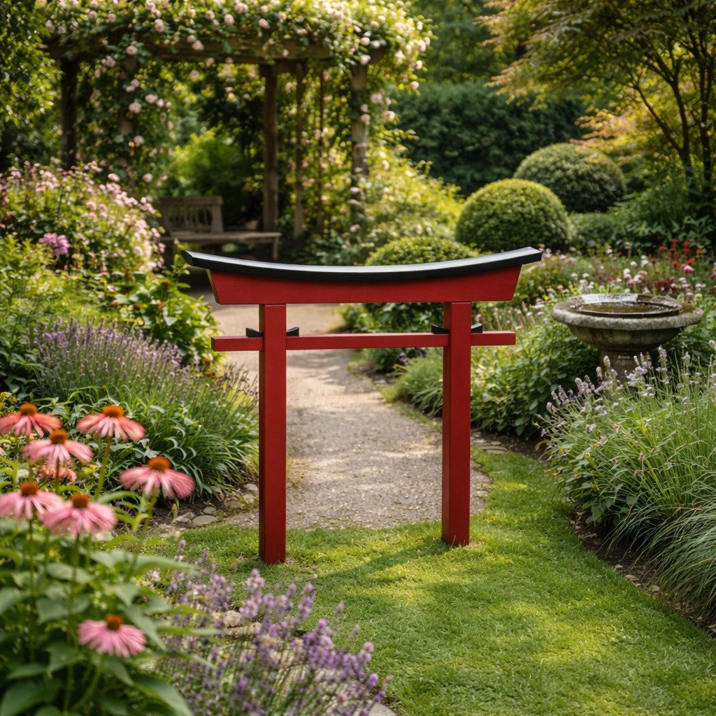 AAF Nommel Gartentor Japanisches Torii Gate Tor Japan Garten, Modell 021