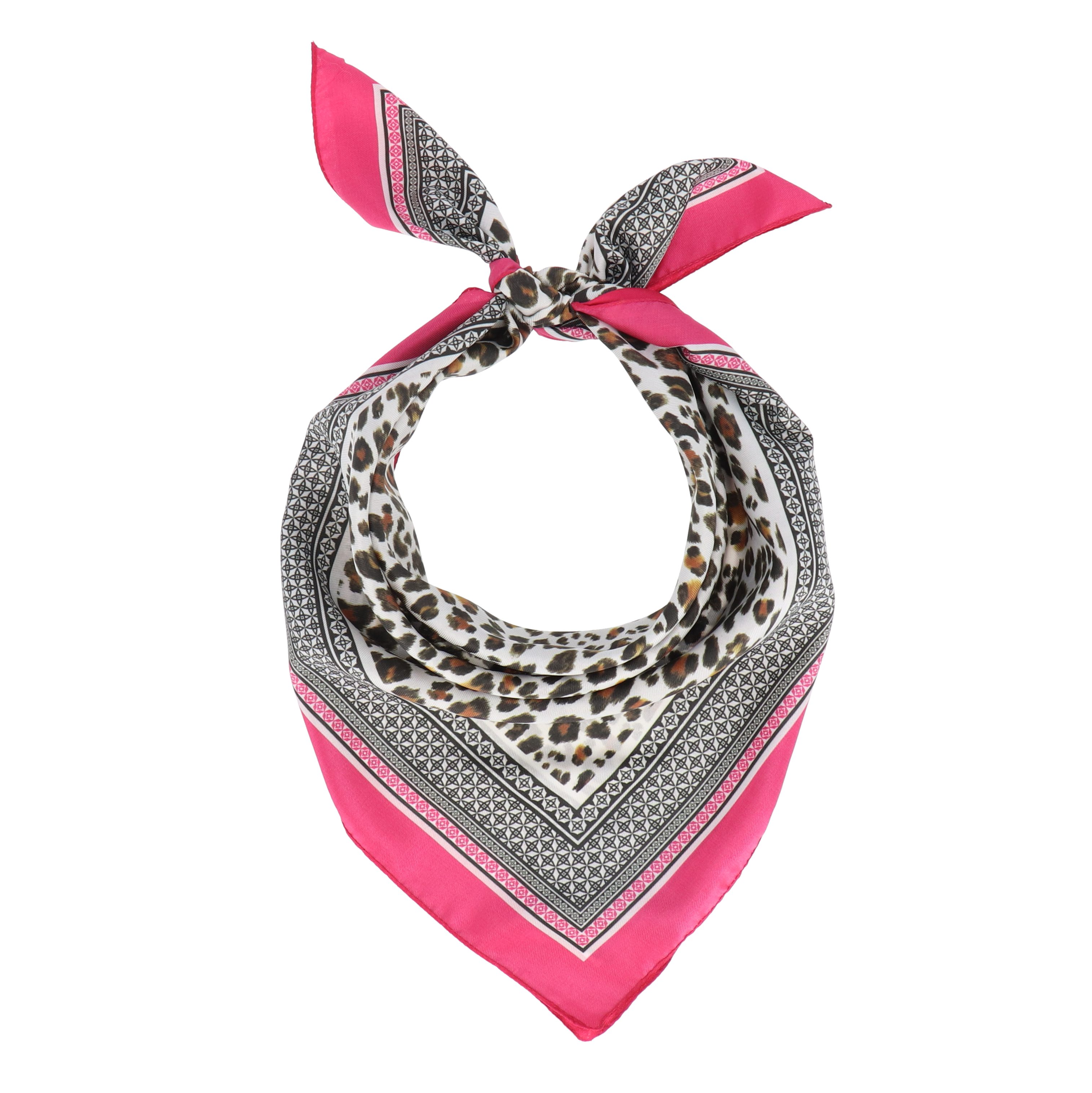 halsüberkopf Accessoires Modetuch Animal, Leoprint mit brillanter Farbbordü günstig online kaufen