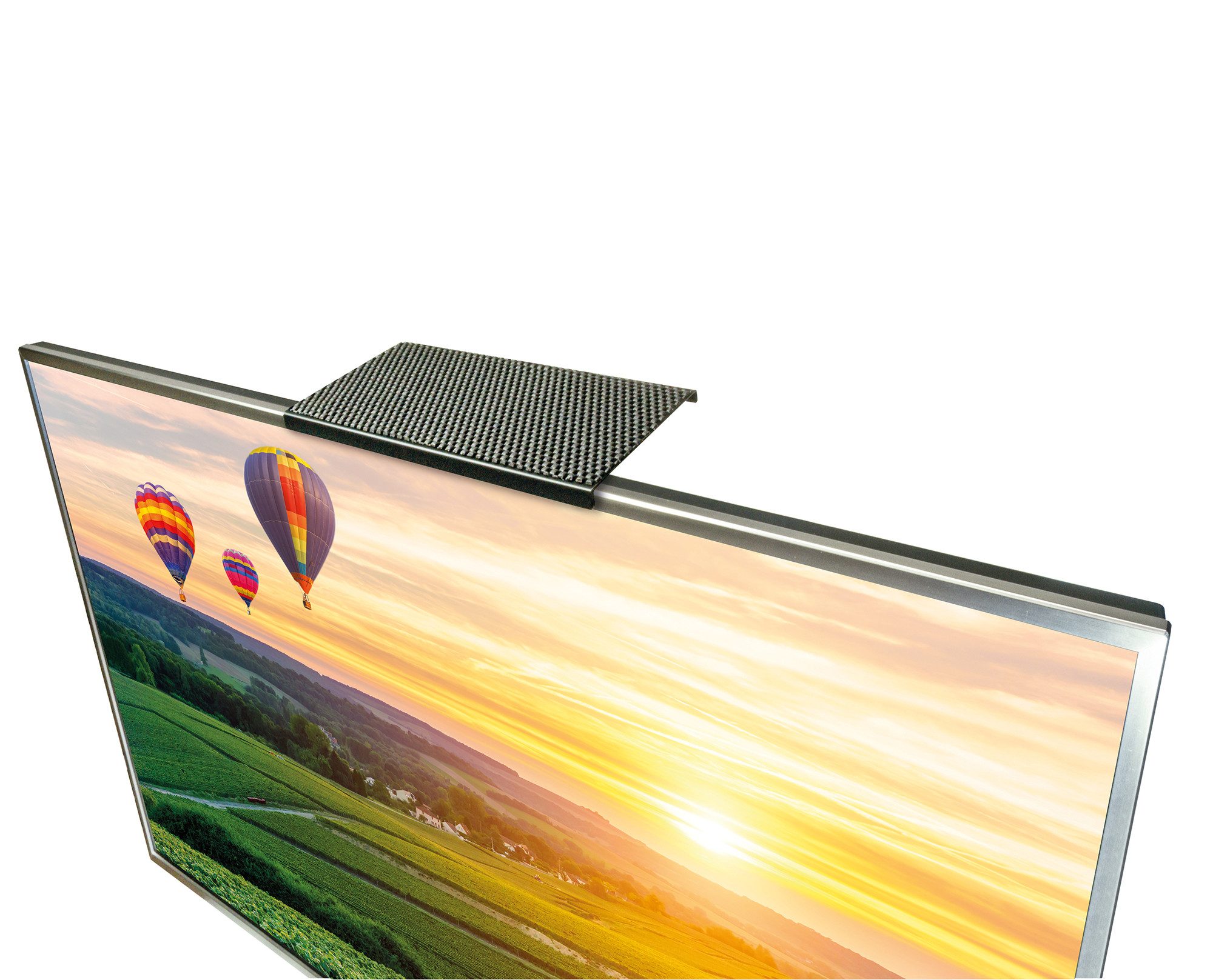 Schwaiger TV-Aufsatz 661798, (12", 1-St., belastbar bis 6,5 kg), inklusive rutschfester Matte