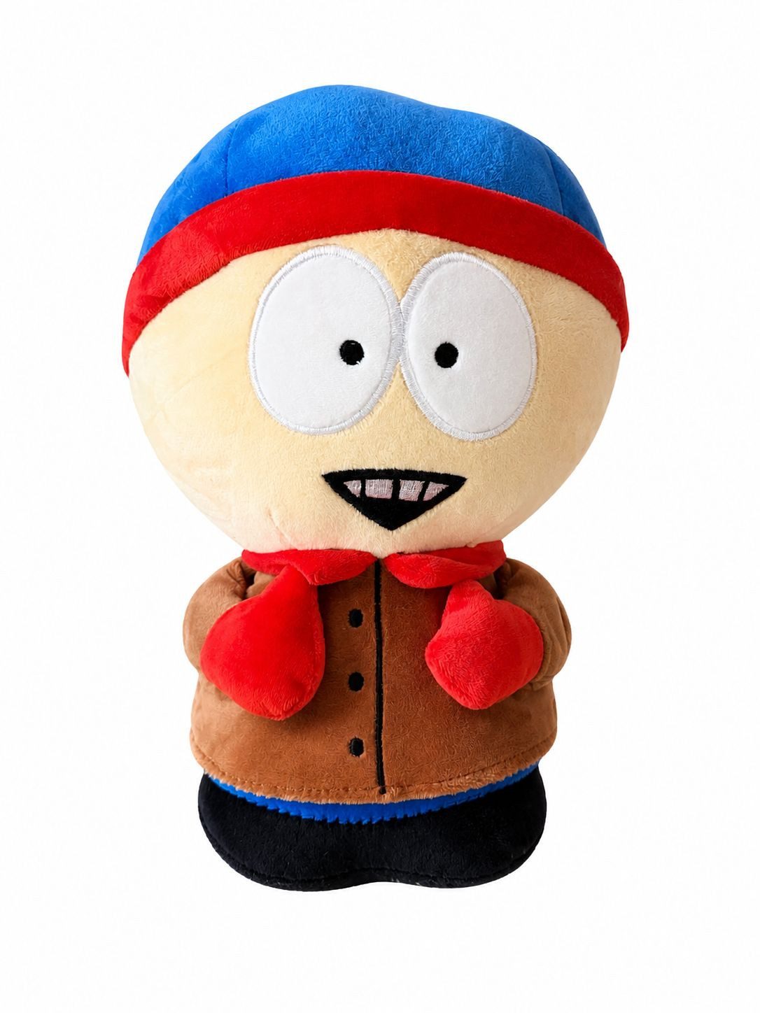 Play by Play Kuscheltier South Park Plüschfigur Stan 23 cm Kultfigur Sammler Kuscheltier (Set, 1-St., Geschenk-Set), Mit roter Jacke und blauer Mütze detailverliebt umgesetzt