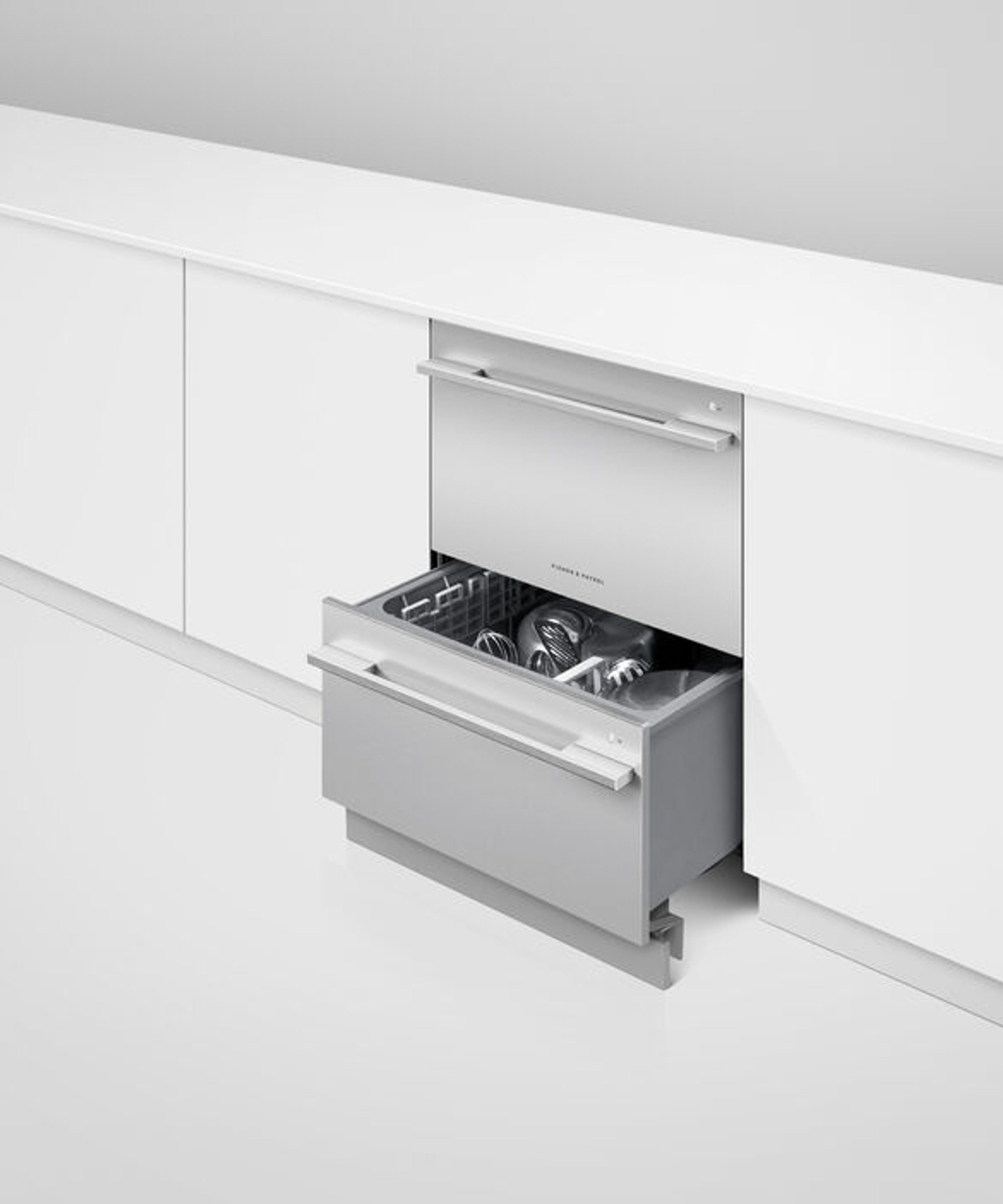 Fisher & Paykel vollintegrierbarer Geschirrspüler Serie 9 DD60DDFHX9, 7.8 l, 6 Maßgedecke, Schublade-Spüler, Robustes Filtersystem