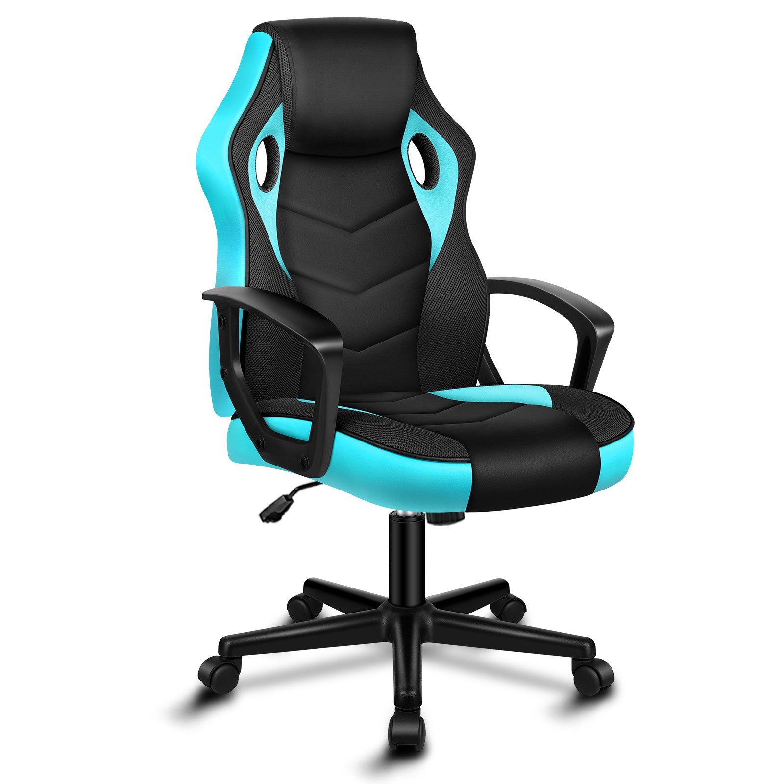 ALFORDSON Bürostuhl Racing Schreibtischstuhl, Drehbarer PC-Gaming-Stuhl (1 St), Ergonomischer, höhenverstellbarer und gepolsterter Polsterstuhl
