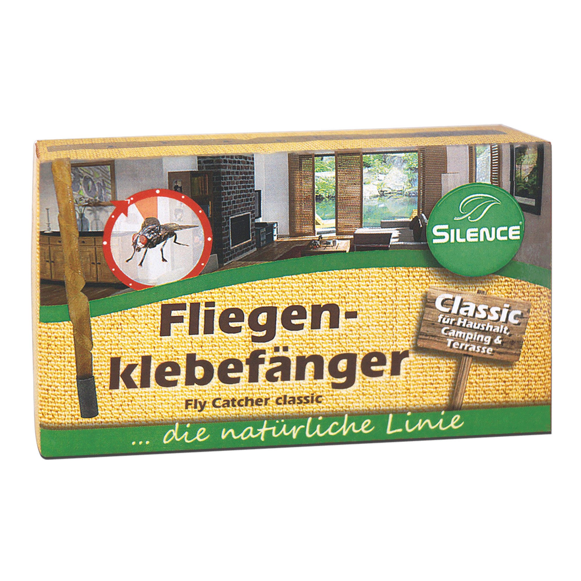 Silence Insektenfalle Silence Fliegenklebefänger: Klassischer Fliegenfänger mit Lockwirkung