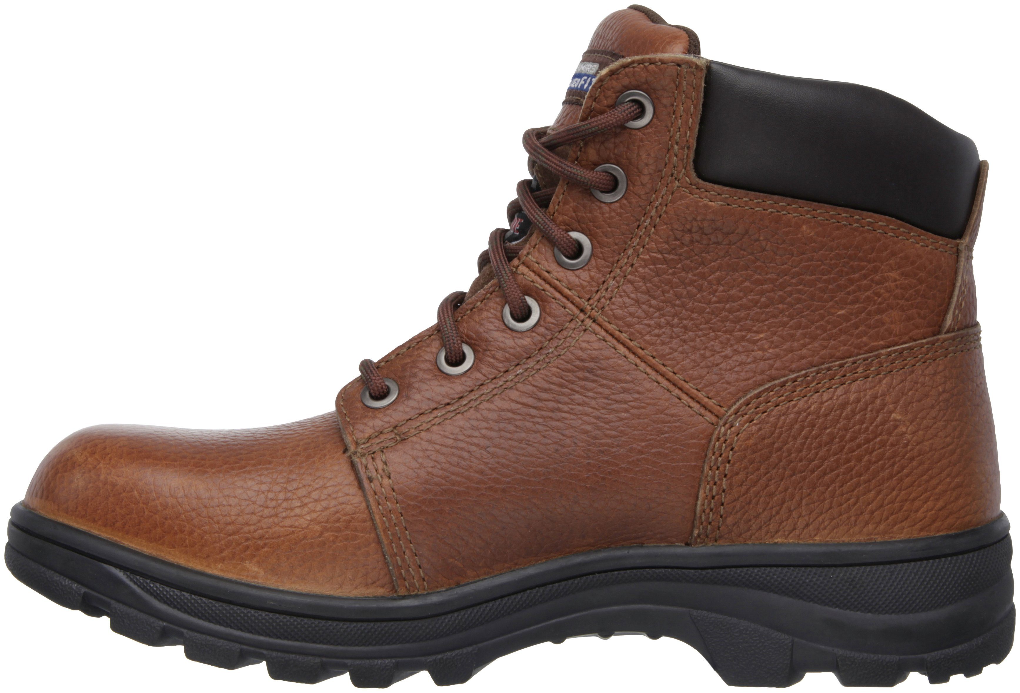 Skechers WORKSHIRE Sicherheitsstiefel SB FO klassischer mit SRA, Memory Lederstiefel Foam Einlegesohle