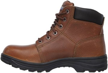 Skechers WORKSHIRE Sicherheitsstiefel SB FO SRA, klassischer Lederstiefel mit Memory Foam Einlegesohle