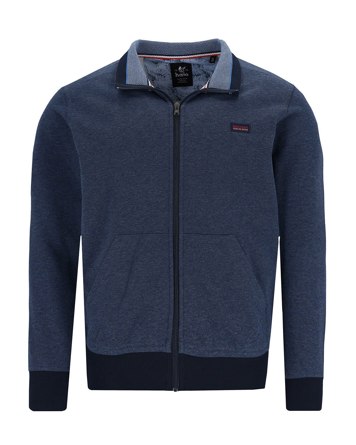 Hajo Sweatjacke Sweatjacke mit Stehkragen