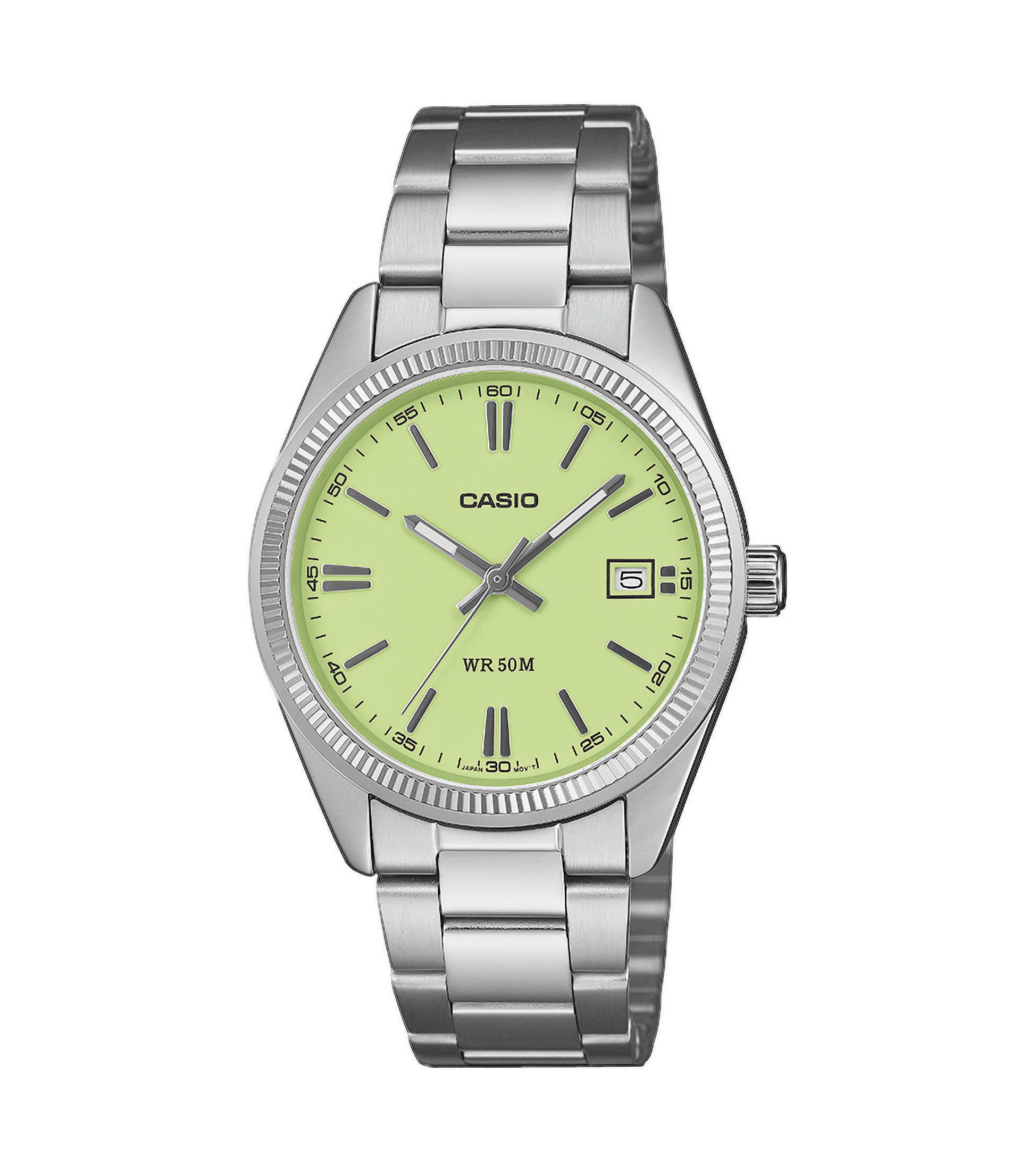 CASIO TIMELESS COLLECTION Quarzuhr UTP-1302PD-3A2VEF, Armbanduhr, Damenuhr, Herrenuhr, Edelstahlarmband, analog, Tag