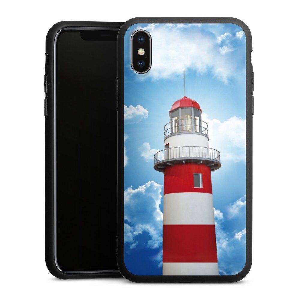DeinDesign Handyhülle Leuchtturm Wolke Himmel Leuchtturm, Apple iPhone Xs Silikon Hülle Premium Case Handy Schutzhülle