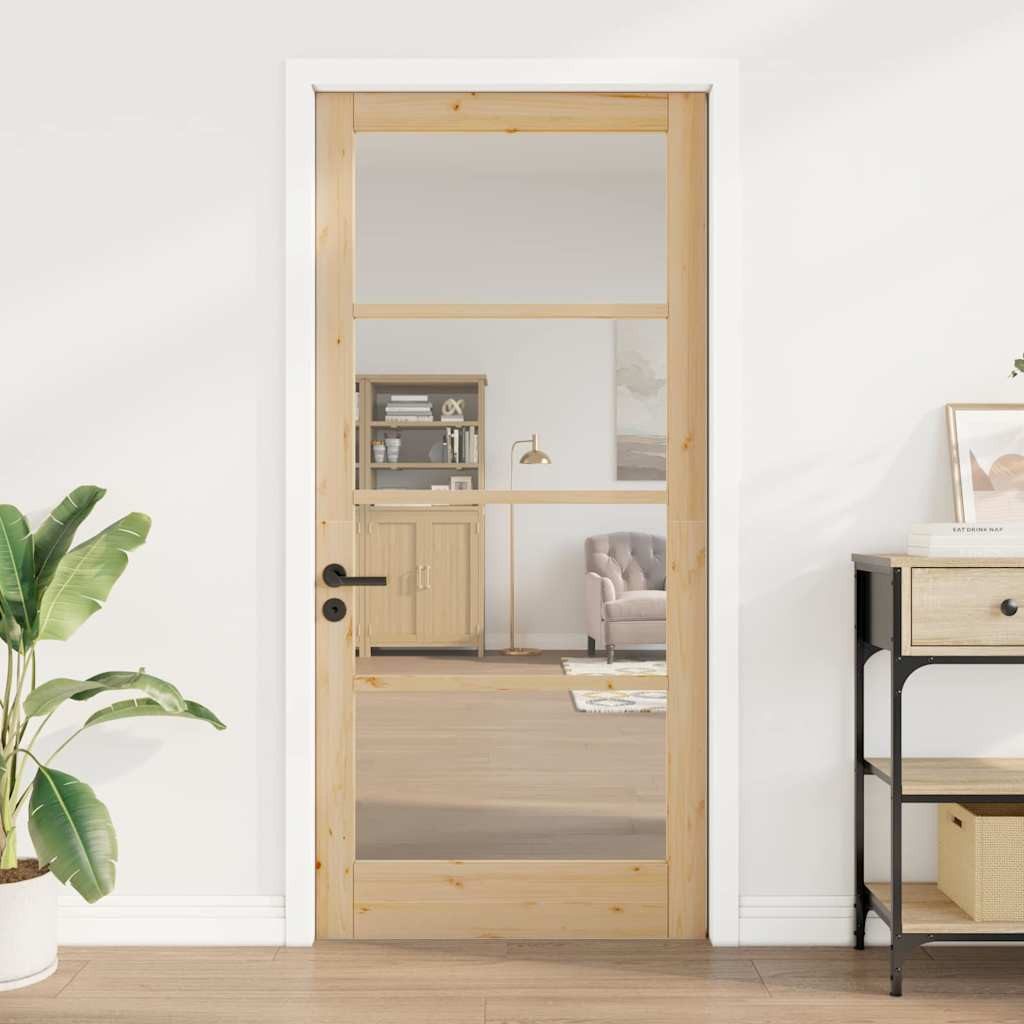 vidaXL Haustür Interior Tür ORKDAL Braun 93 x 202 cm (1-St)