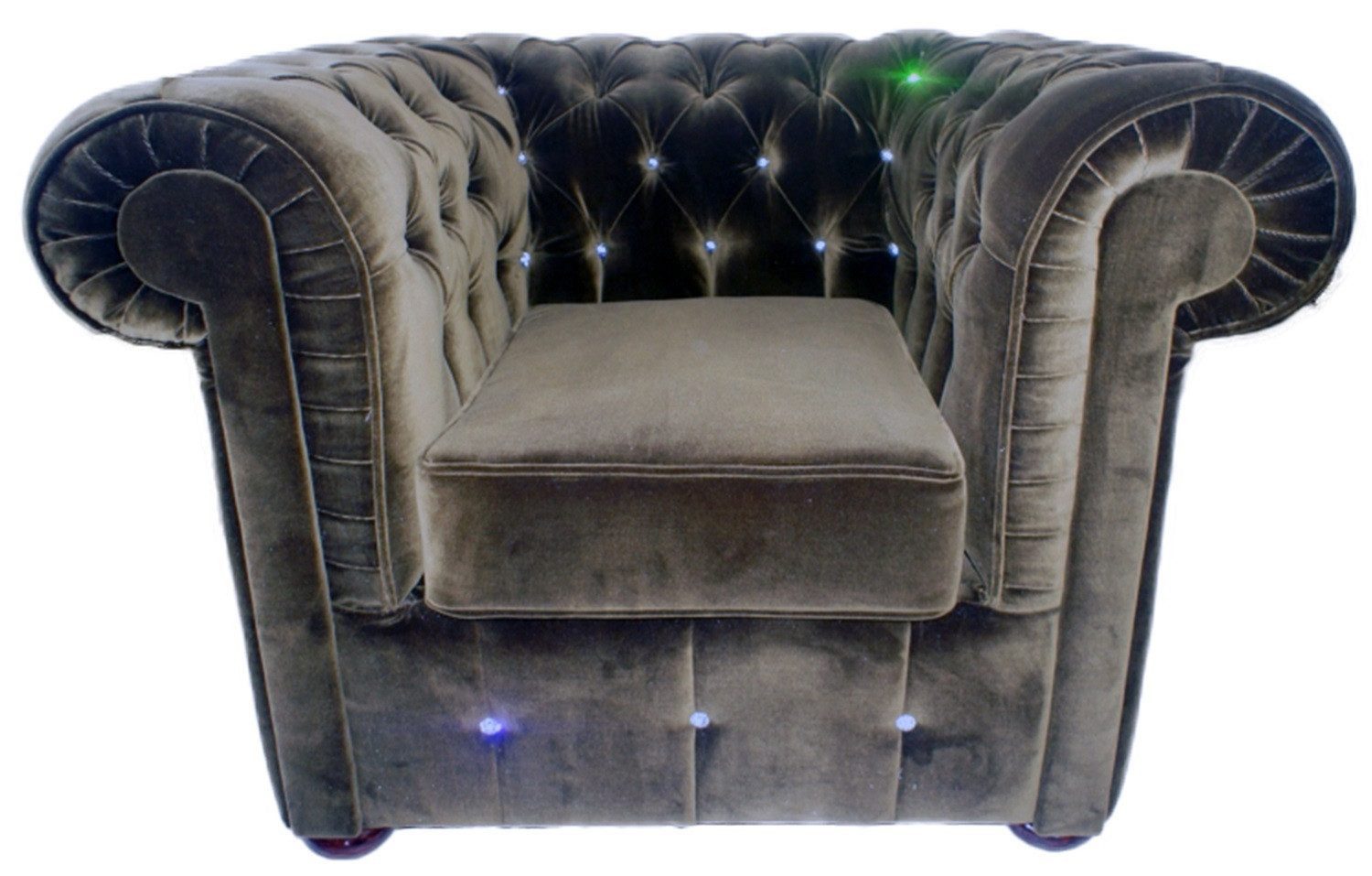 Xlmoebel Sessel Chesterfield Drehstuhl aus Leder mit großzügiger Polsterung (CHESTERFIELD CHESTER 13), Hergestellt in Europa