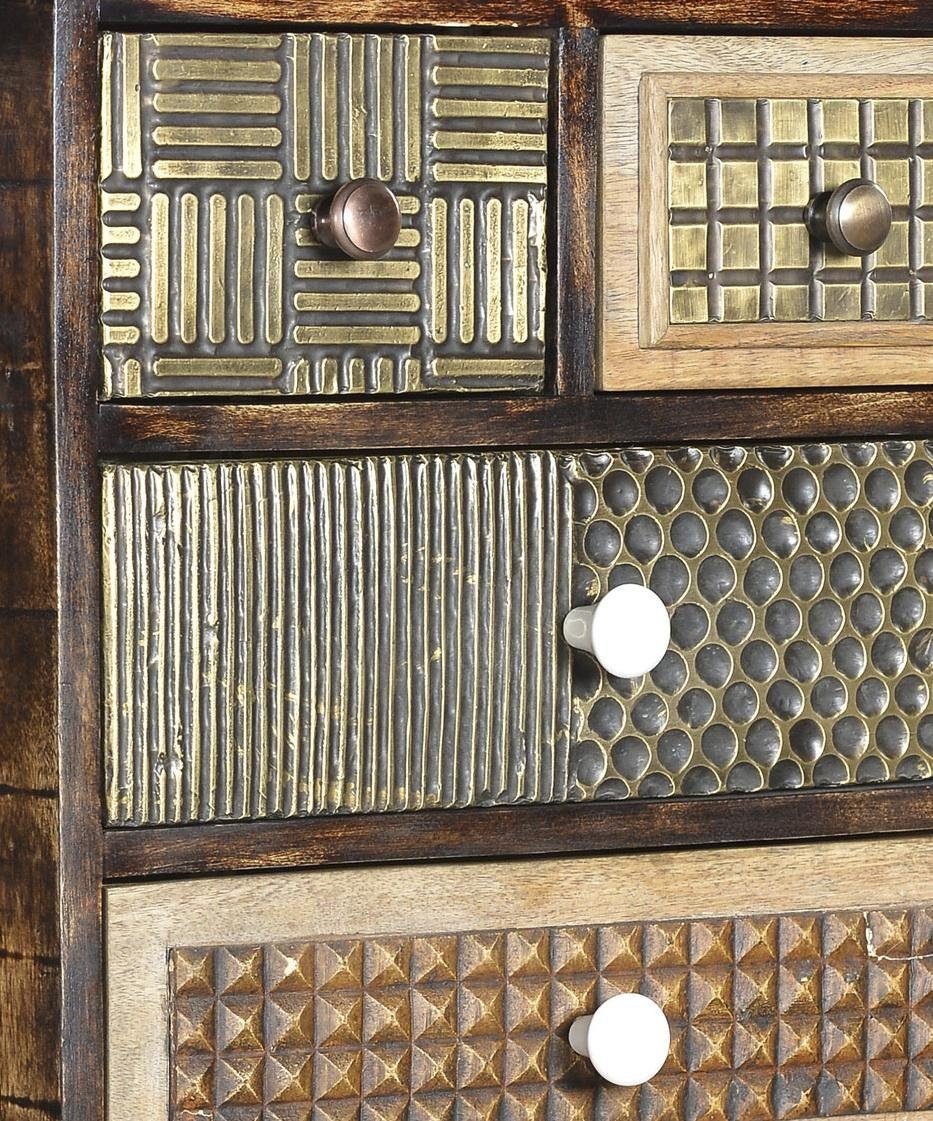 INTERIA Home & Living Kommode Kommode KALAY hohe bunte Schubladenkommode