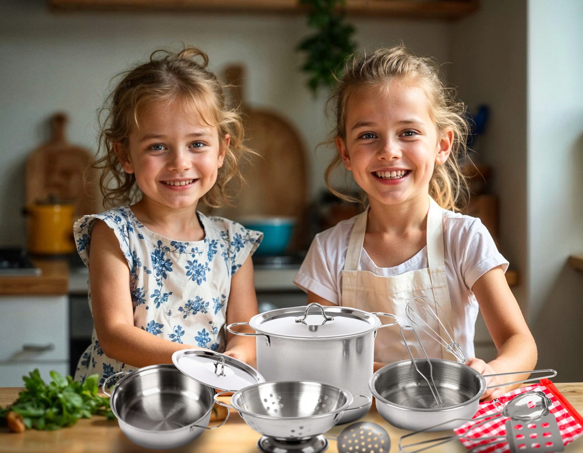 kinderplay Spielküche Kinder Kochset mit Rucksack – realistisches Spielküchen Set