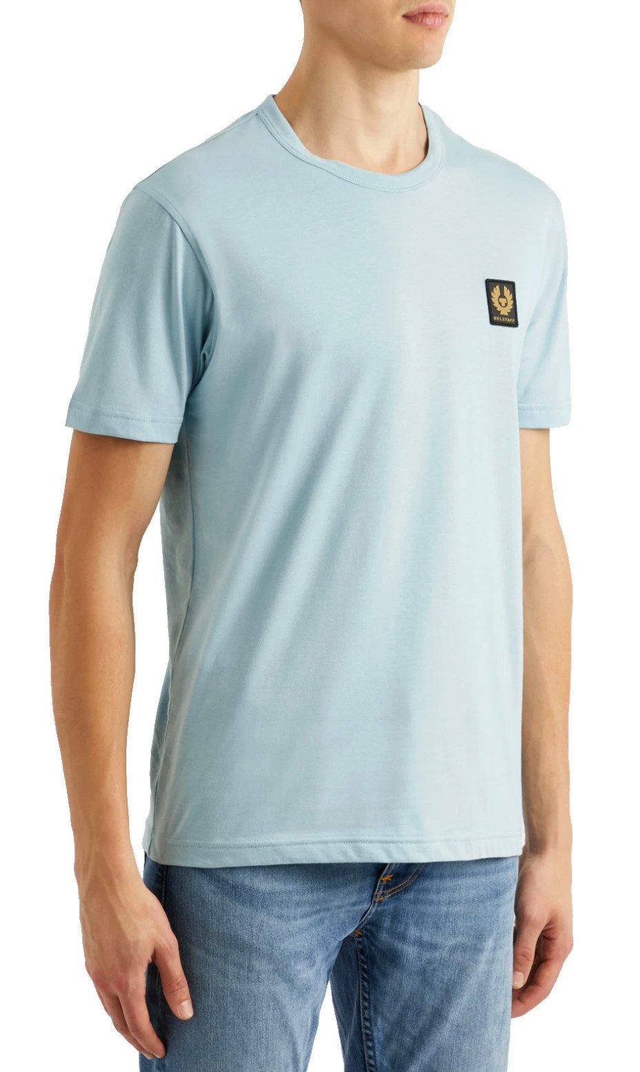 Belstaff T-Shirt Retro 1924 Patch Regular Fit Shirt Gesticktem Rand versehener Phoenix-Patch auf der Brust