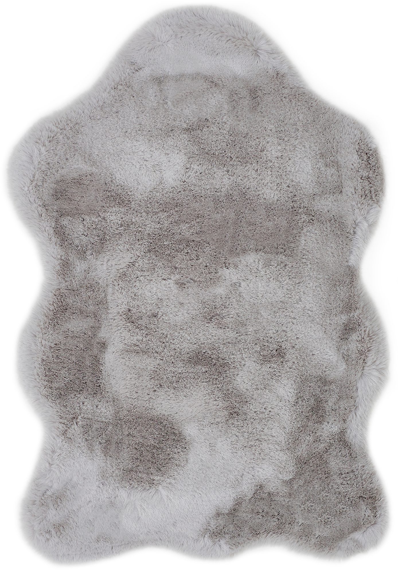 my home Fellteppich Lugano, fellförmig, Höhe: 30 mm, Kunstfell, Uni Farben, günstig online kaufen