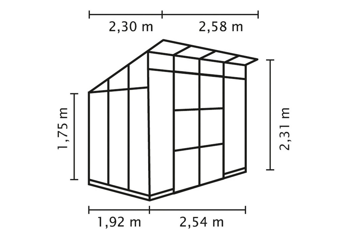 Thumbnail - Vitavia Gewächshaus Playa 5900, 3,00 mm Wandstärke