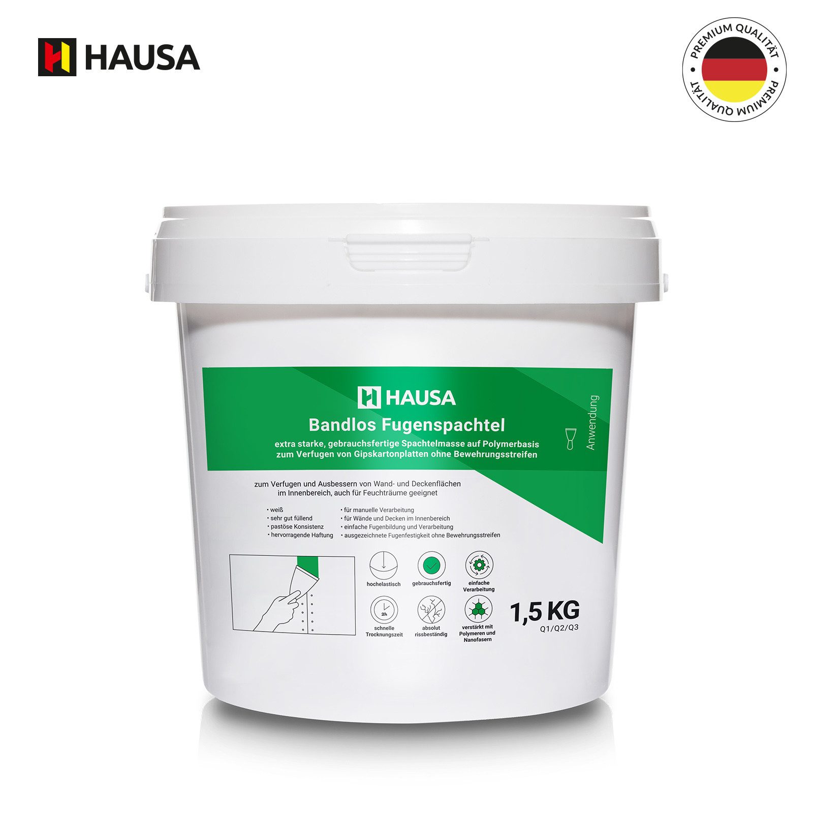 Hausa Fertigspachtel HFB, Bandlos Fugenspachtel, Eimer, günstig online kaufen