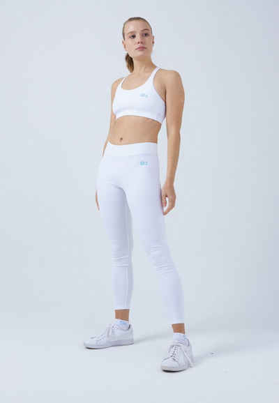 SPORTKIND Funktionsleggings Sport Leggings lang Mädchen & Damen weiß