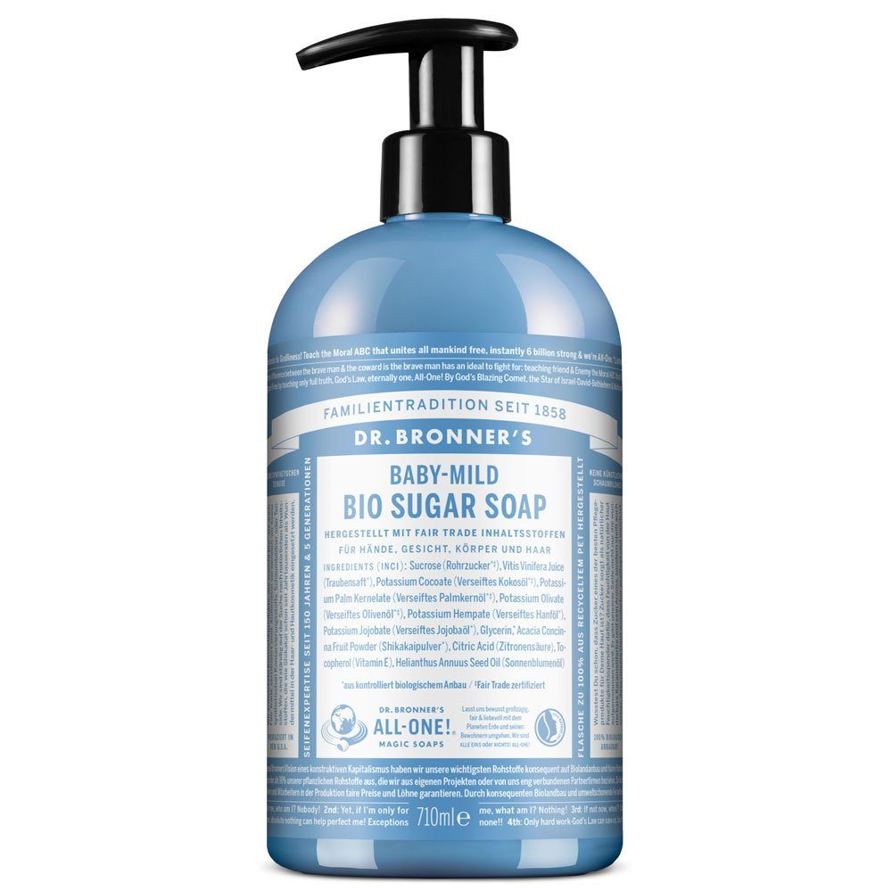 Dr. Bronners Flüssigseife Bio Sugar Soap Baby Mild, 710 ml