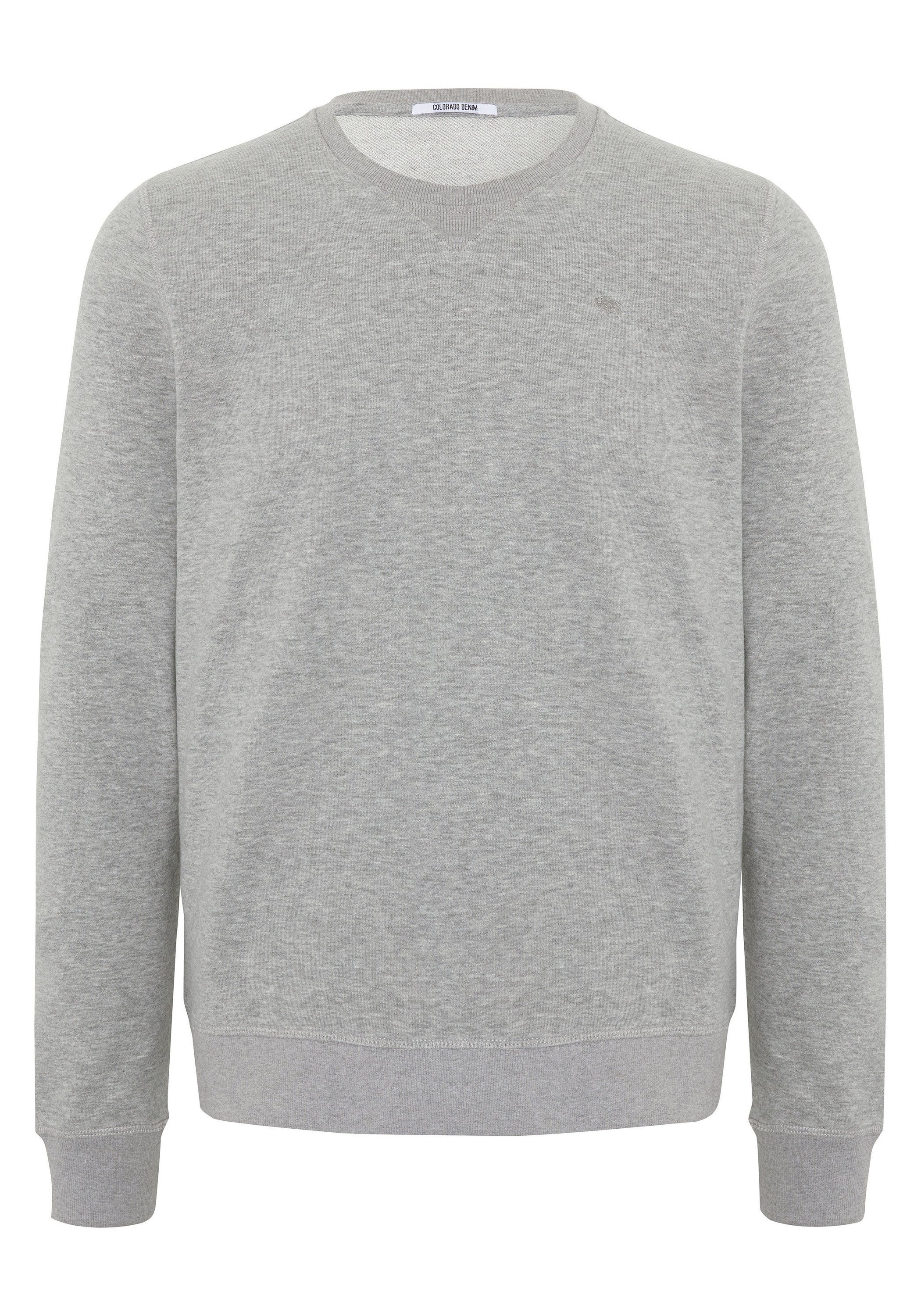 COLORADO DENIM Sweatshirt aus weicher Sweatware 17-4402M Neutr. Gray