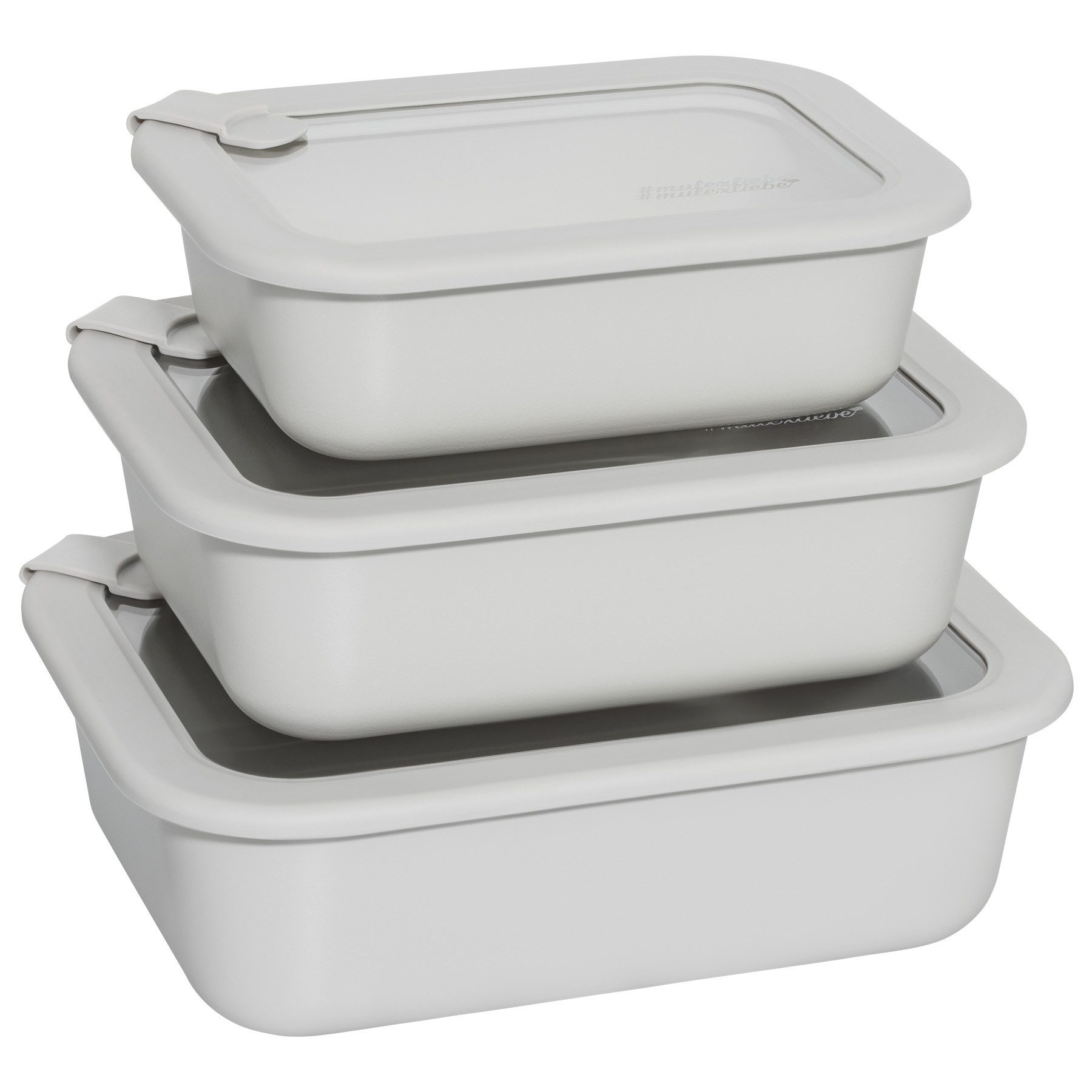 Mulex Vorratsglas LUND HAPPY FRESH Meal Cube, Glas und Silikon, (12er Set inklusive Deckel, 12-tlg., 12er Set inklusive Deckel), Meal Prep