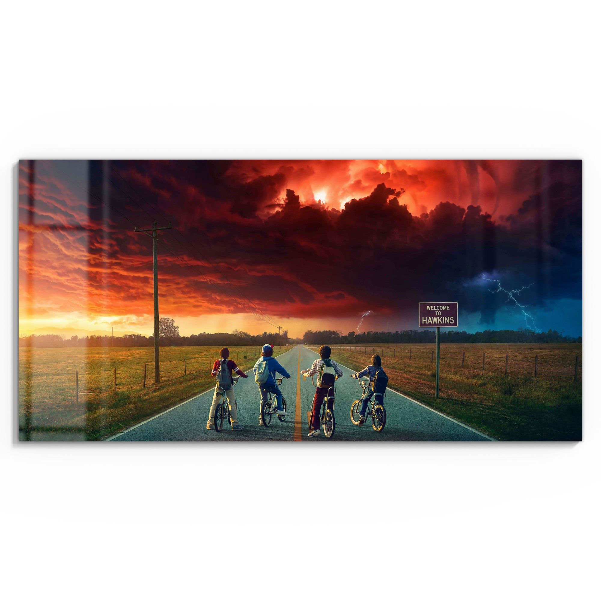 DEQORI Glasbild 'Stranger Things Mystisch', 'Stranger günstig online kaufen