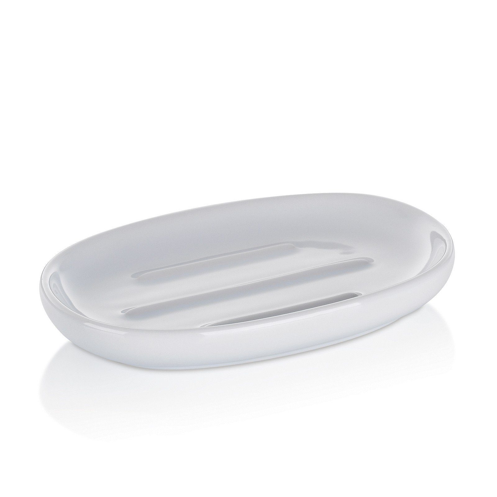 kela Seifenschale Isabella, Breite: 8,5 cm, ovale Form, Rillen im Inneren günstig online kaufen