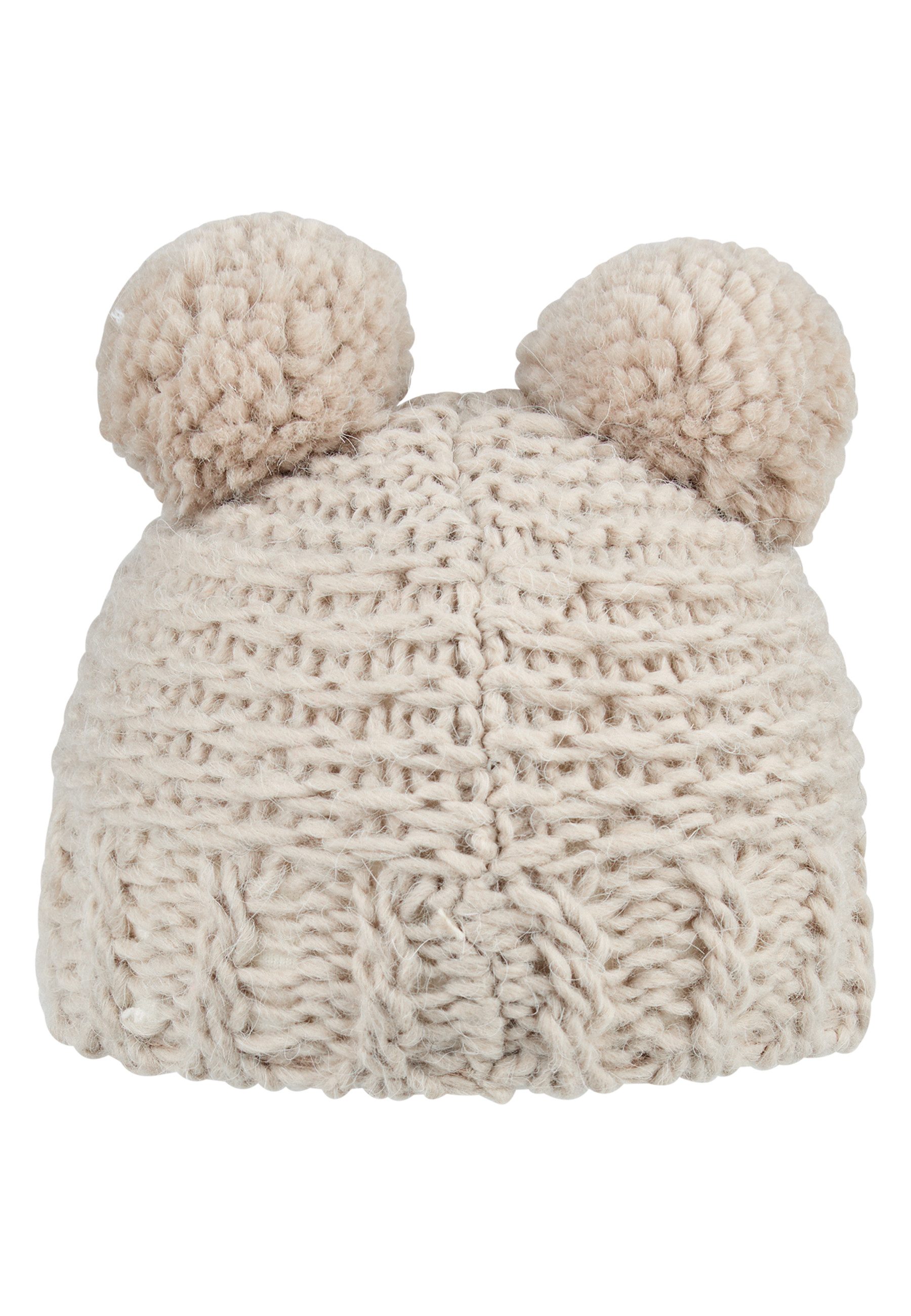 Sterntaler® Bommelmütze Bommelmütze Struktur (1-St)