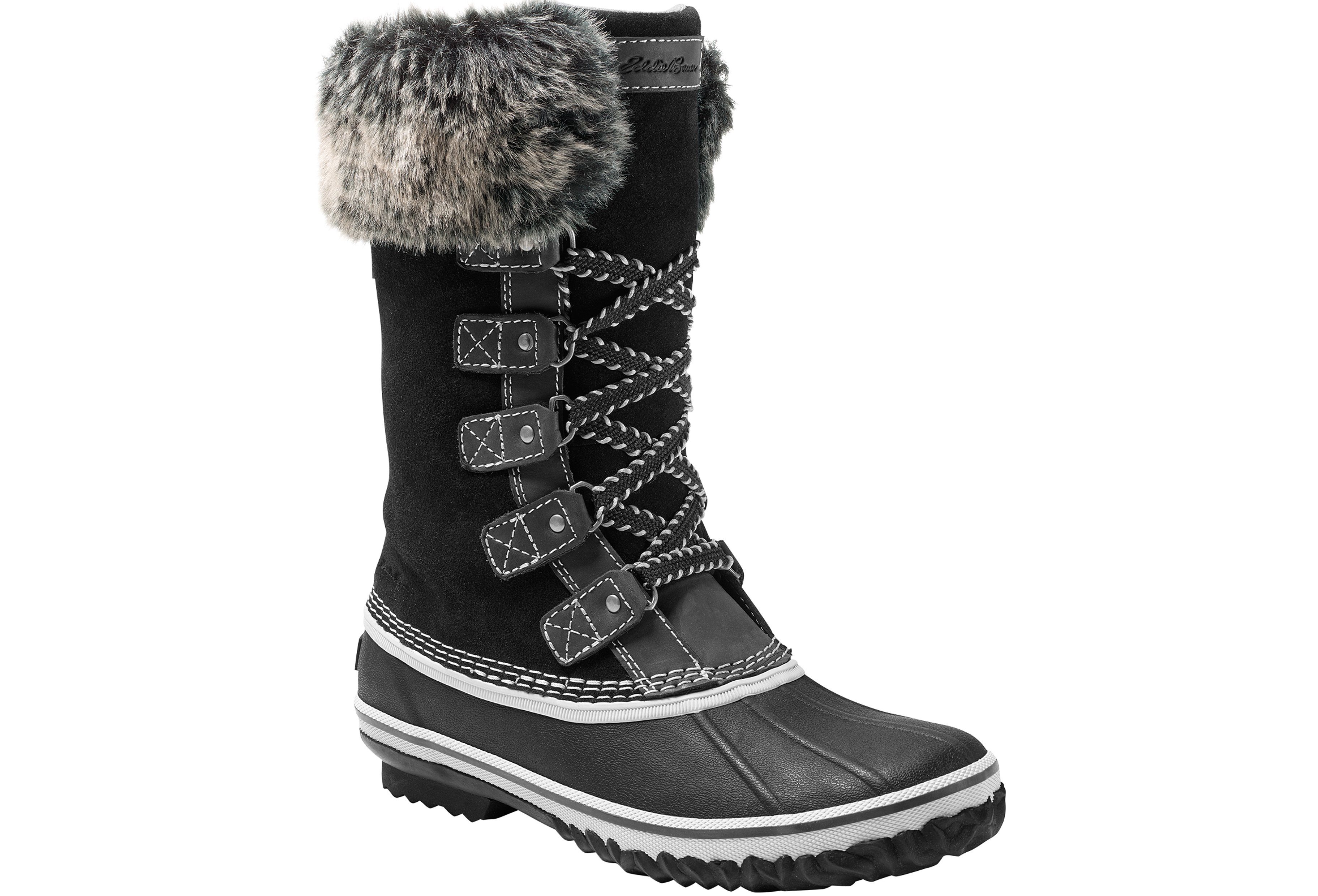 Eddie Bauer Hunt Pac - Leder - Deluxe Stiefel Schwarz