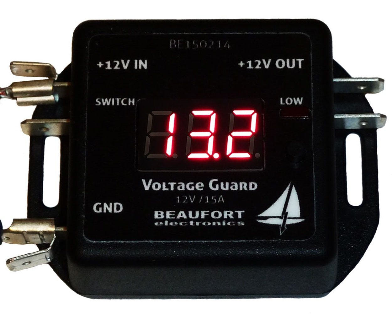 Saphir-Tec Batteriewächter 1 Spannungswächter 12V programmierbar mit Display & Alarm-Ausgang, 1-tlg.