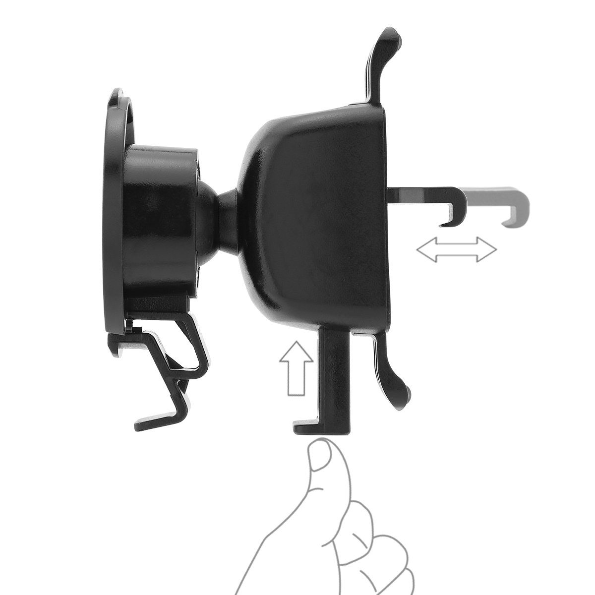 MidGard Navigationsgeräte-Halterung KFZ Lüftungsgitter Halterung mit Kugelkopfgelenk für Navi Garmin Nüvi