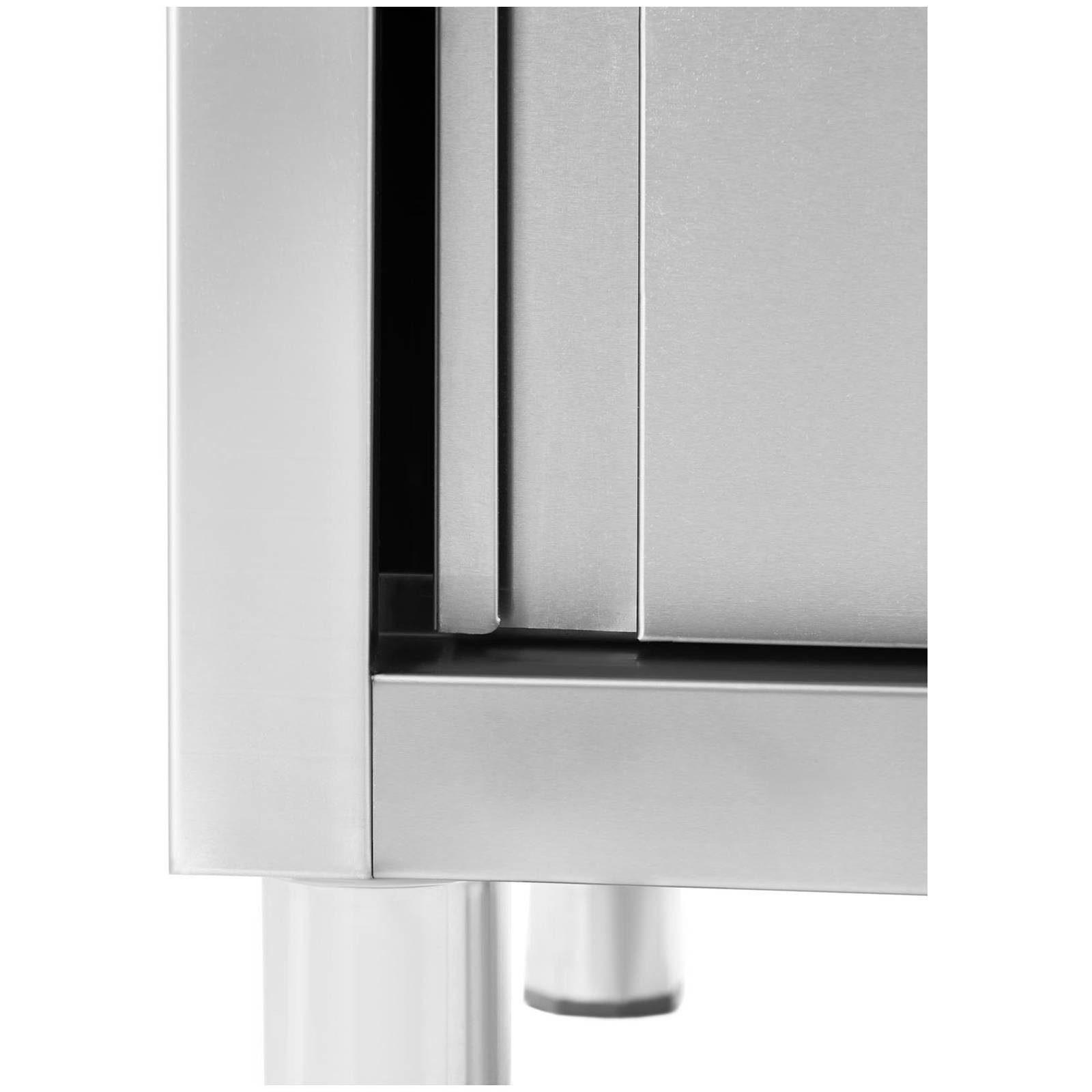 Royal Catering Edelstahlspüle 100 x 60 cm Spülenunterschrank Becken links 40 x 40 x 24 cm Aufkantung, 60/100 cm