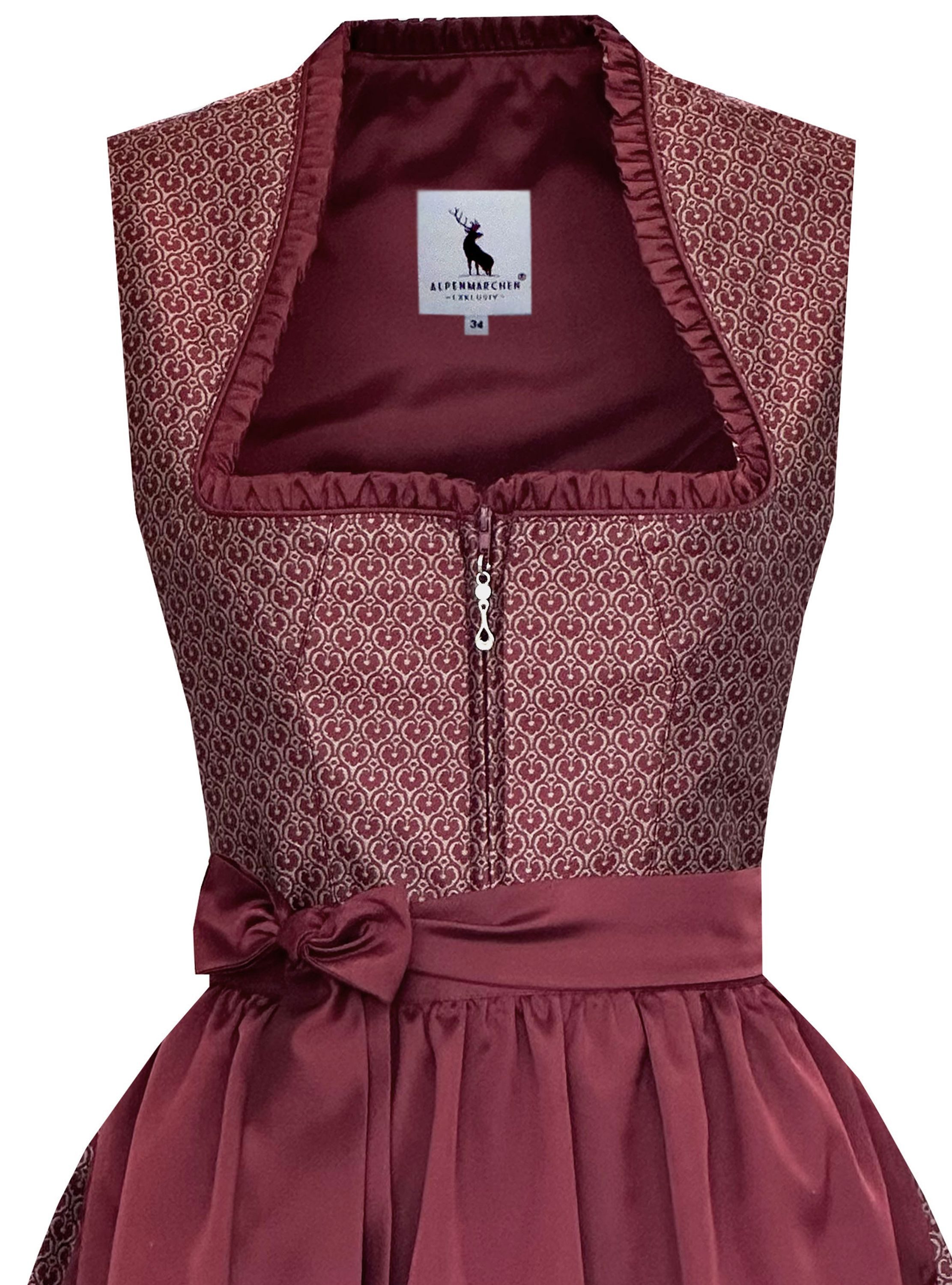 Alpenmärchen Dirndl Dirndl Liane in Rot - ALM1041 günstig online kaufen