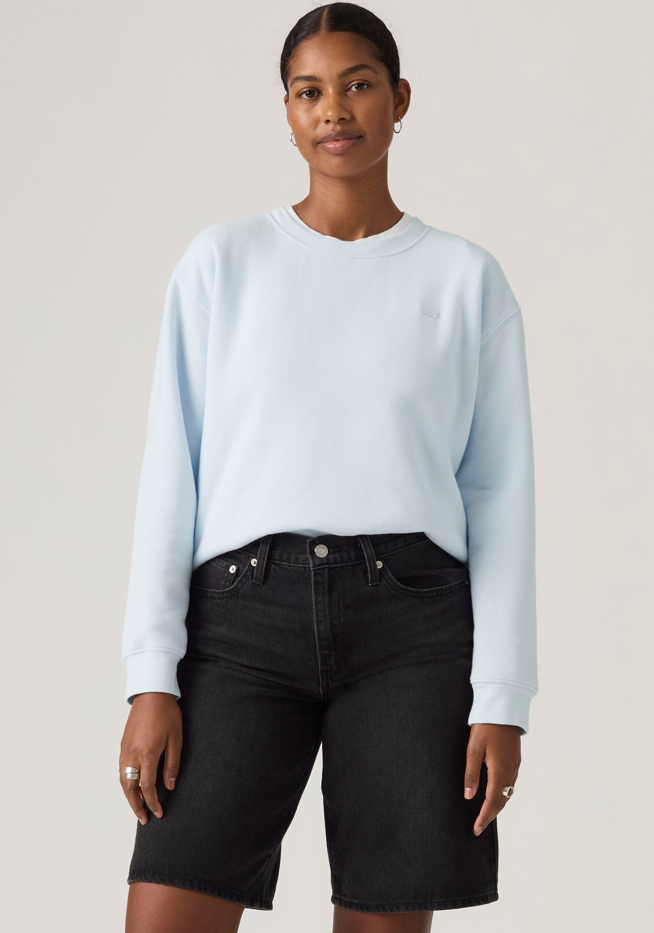 Levi's® Sweatshirt EVERYDAY CREW SWEATSHIRT mit kleinem Logo auf der Brust günstig online kaufen
