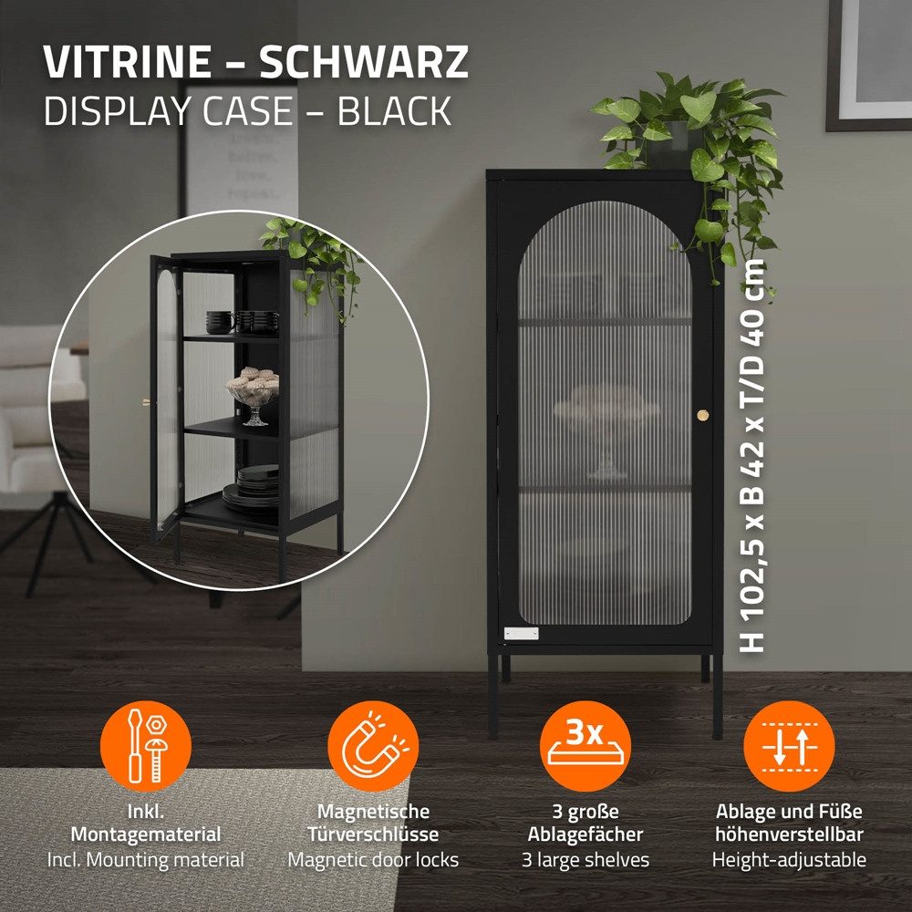 ML-DESIGN Vitrine Buffet Küchenschrank Vitrinenschrank für günstig online kaufen