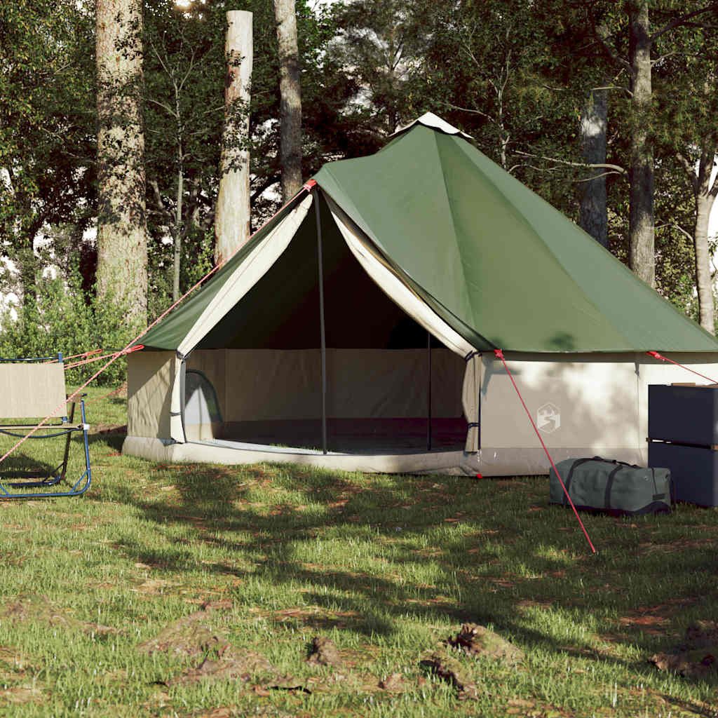 vidaXL Tipi-Zelt Tipi-Familienzelt 6 Personen Grün günstig online kaufen