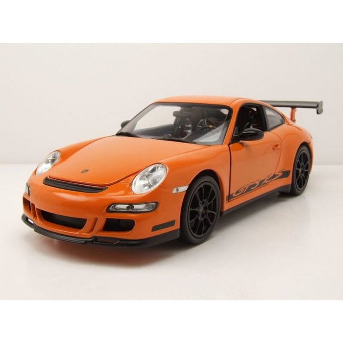 Welly Modellauto Porsche 911 (997) GT3 RS 2007 orange Modellauto 1:18 Welly Maßstab 1:18