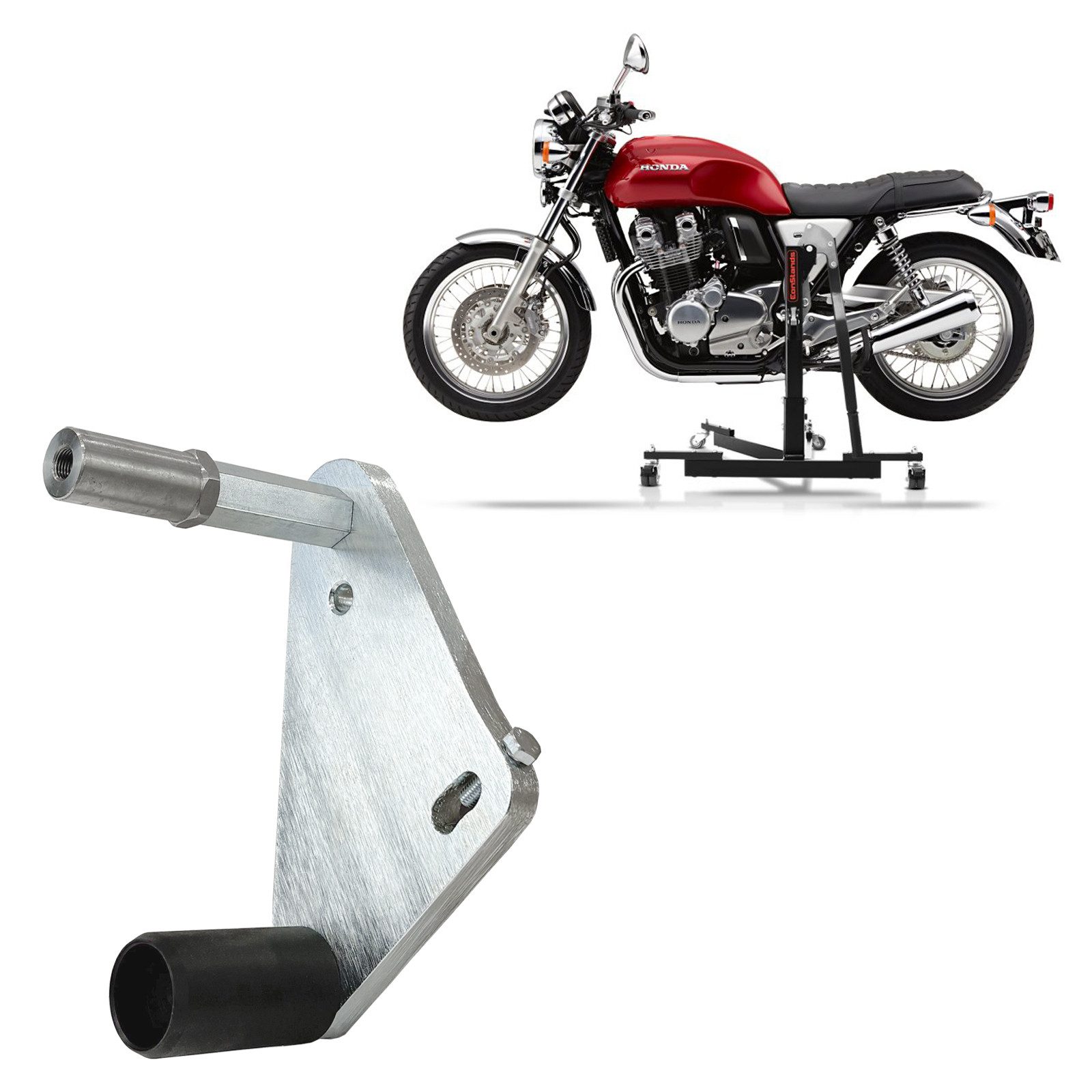 ConStands Motorradheber Adapterplatte für # Power Classic / Evo für Honda CB 1100/ EX/ RS 13-2