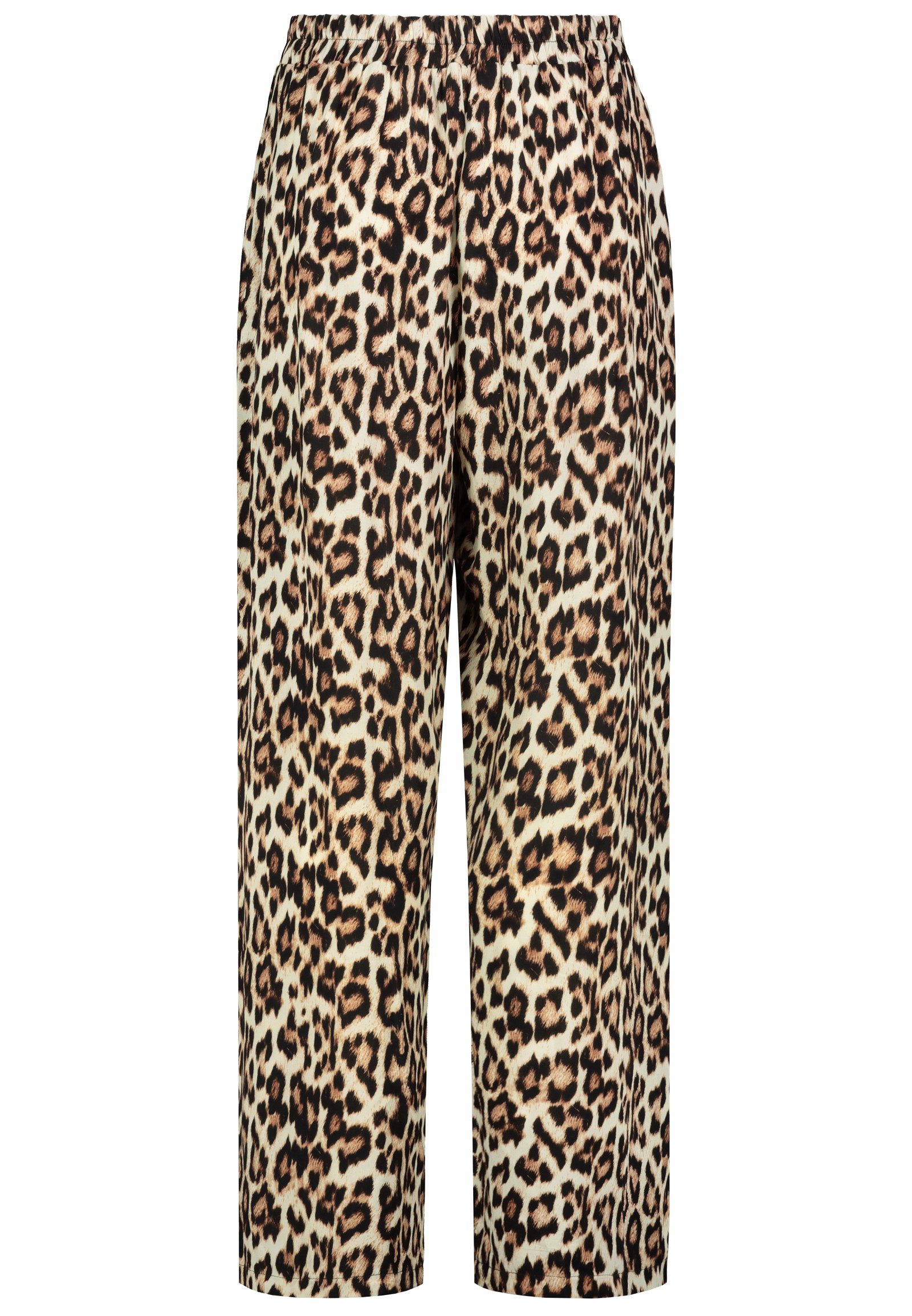 SUBLEVEL Stoffhose Leopardenmuster Elastischer Bund und Bequeme Passform Le günstig online kaufen