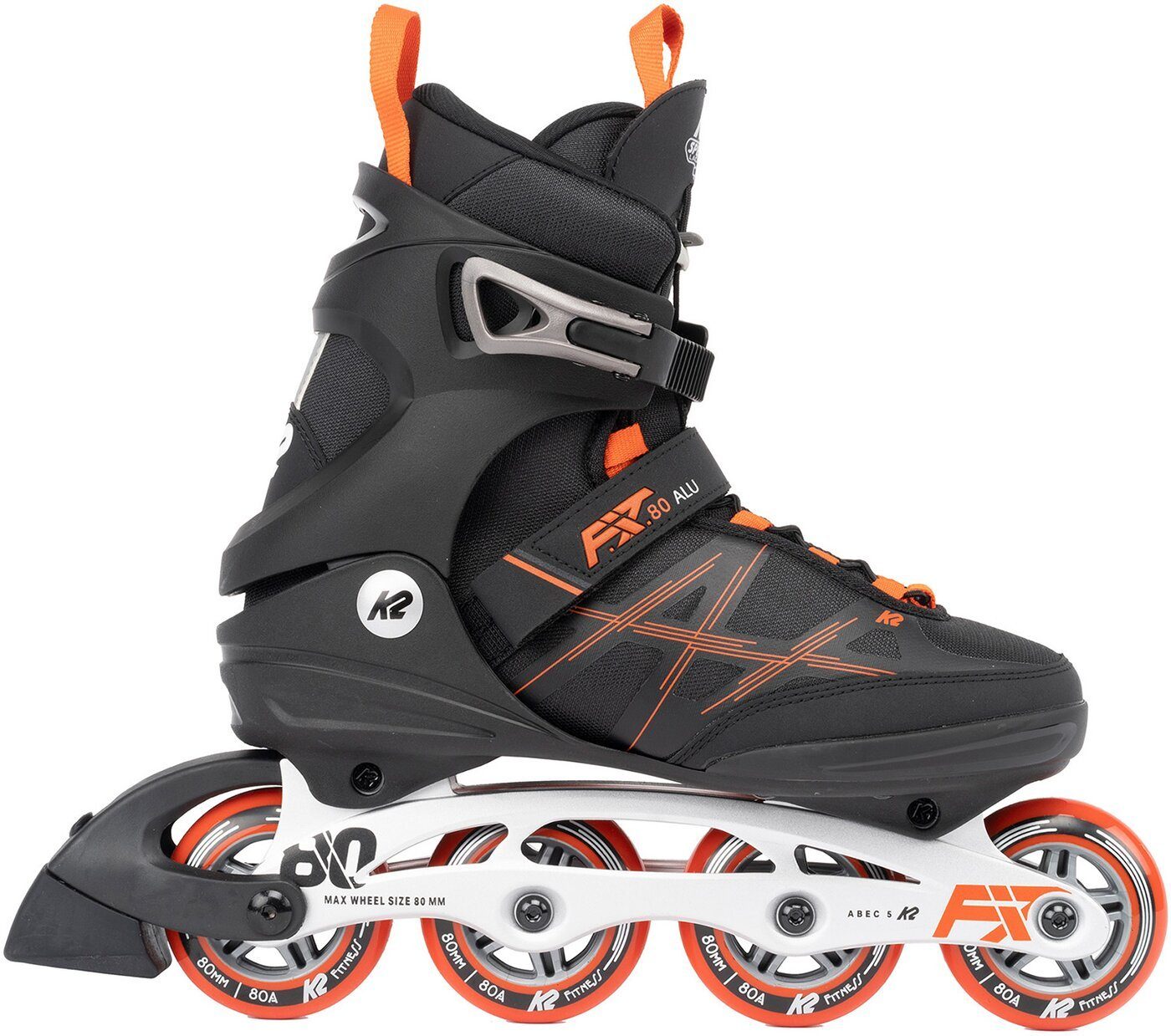 Inlineskates F.I.T. 80 ALU black_red