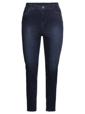 Sheego Jeansjeggings Große Größen mit Push-up-Effekt und Teilgummibund