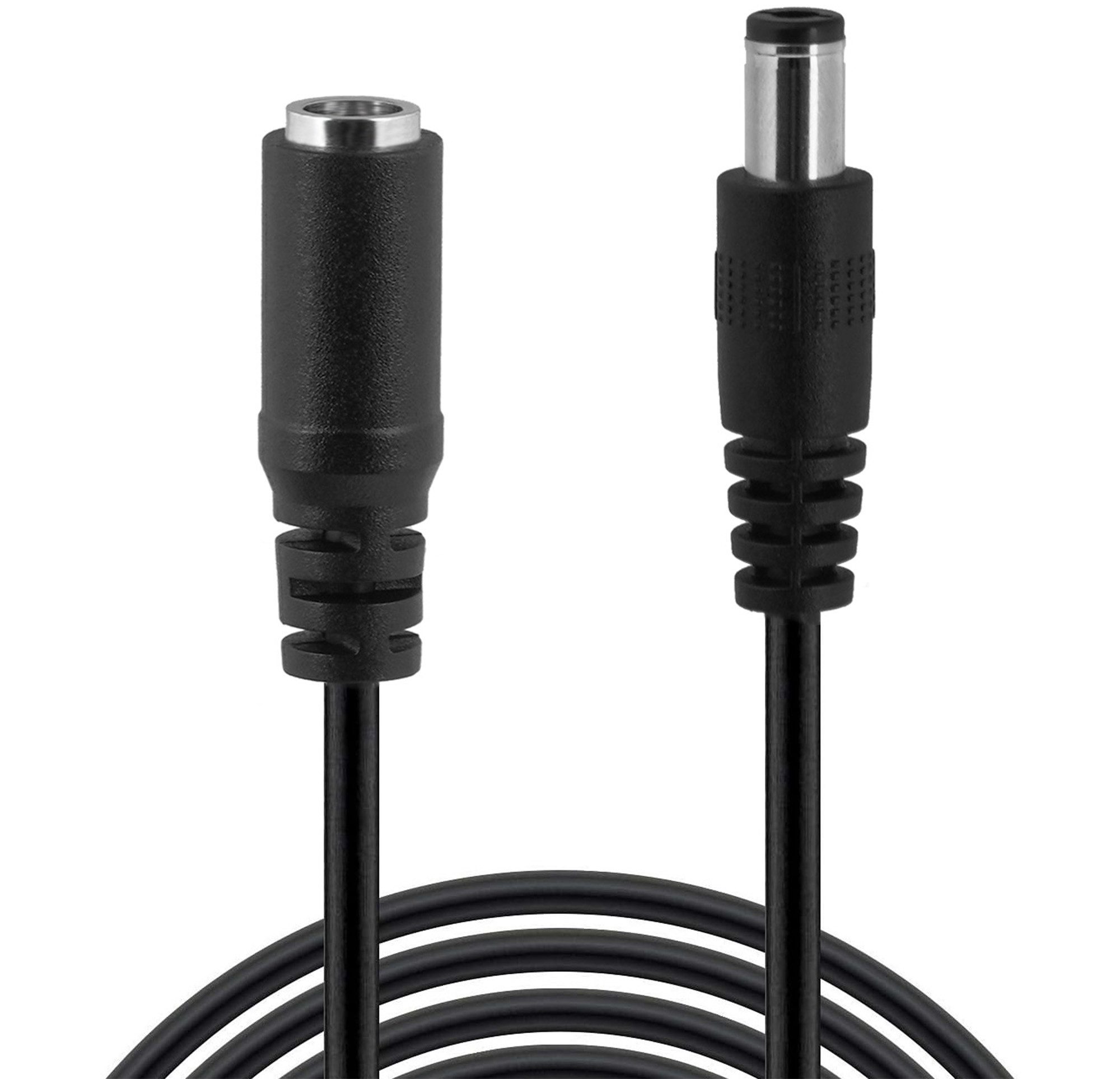 Wicked Chili 3m Netzteil Verlängerungskabel für Hue Play Lightbar (schwarz) Verlängerungskabel, Hohlstecker , Hohlsteckerbuchse  (300 cm), 3m DC-Verlängerungskabel für Philips Hue Play Lightbar color ambience