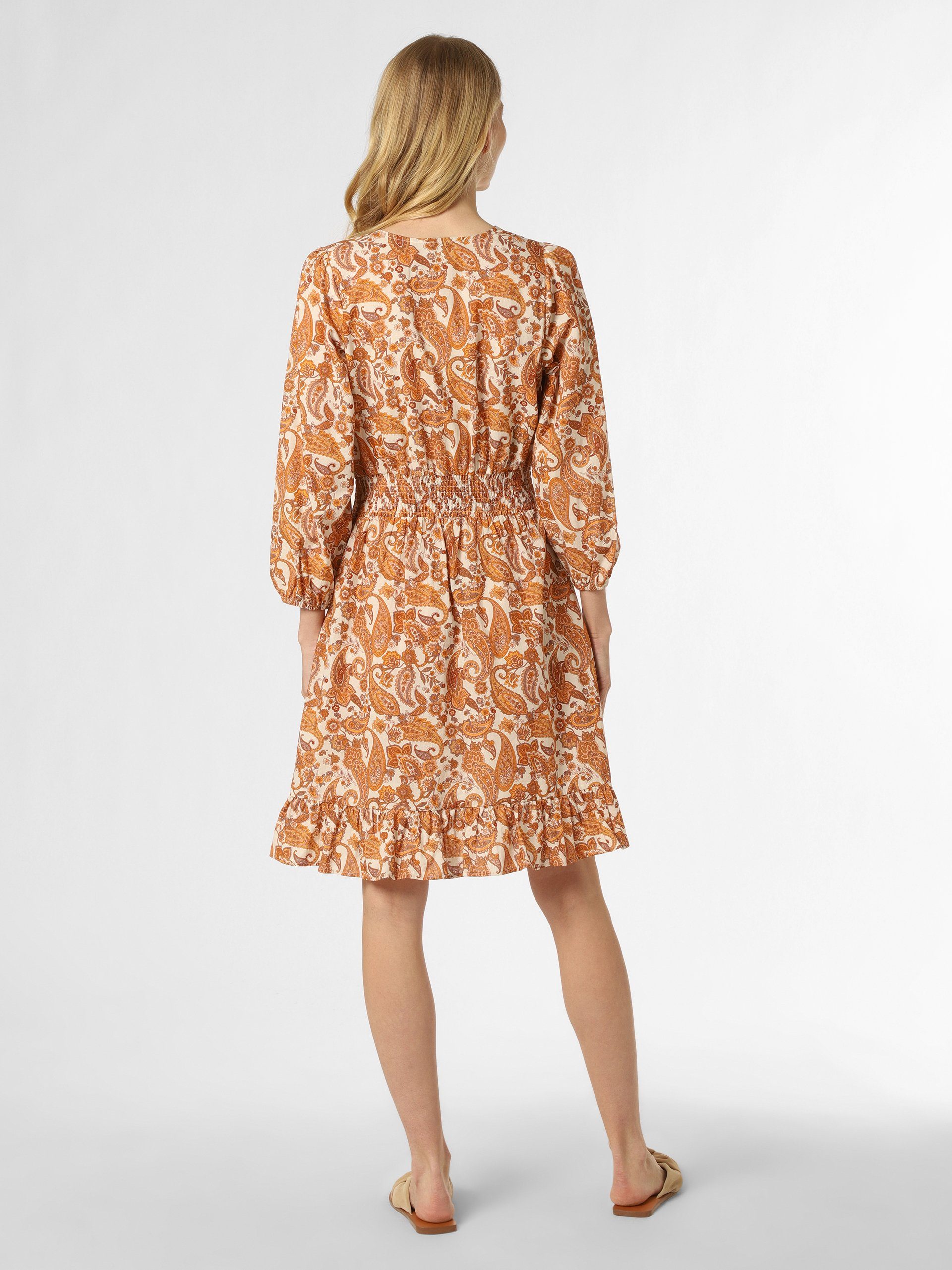 ecru orange A-Linien-Kleid Marie Lund