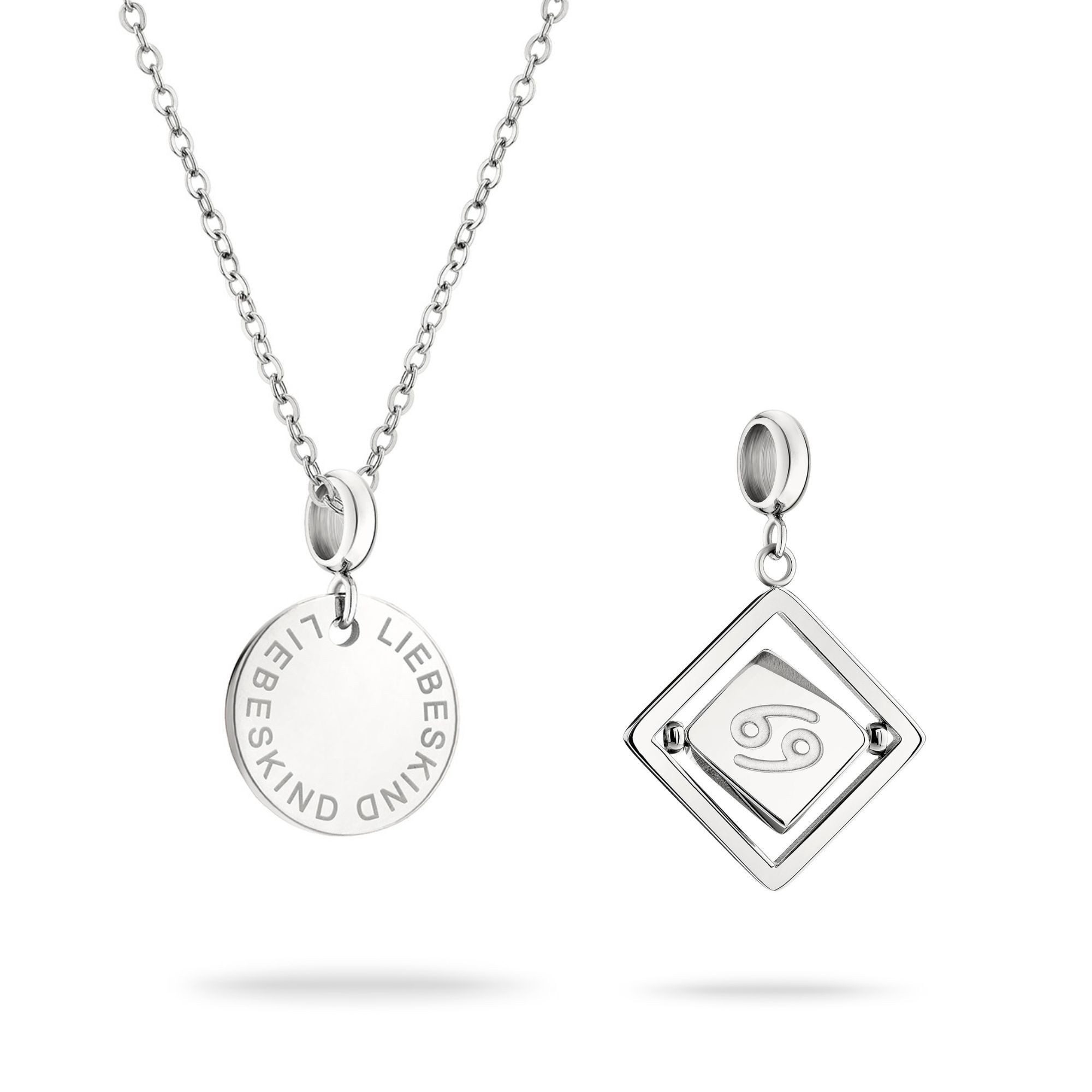 Schmuckset Charm Set Cancer Edelstahl