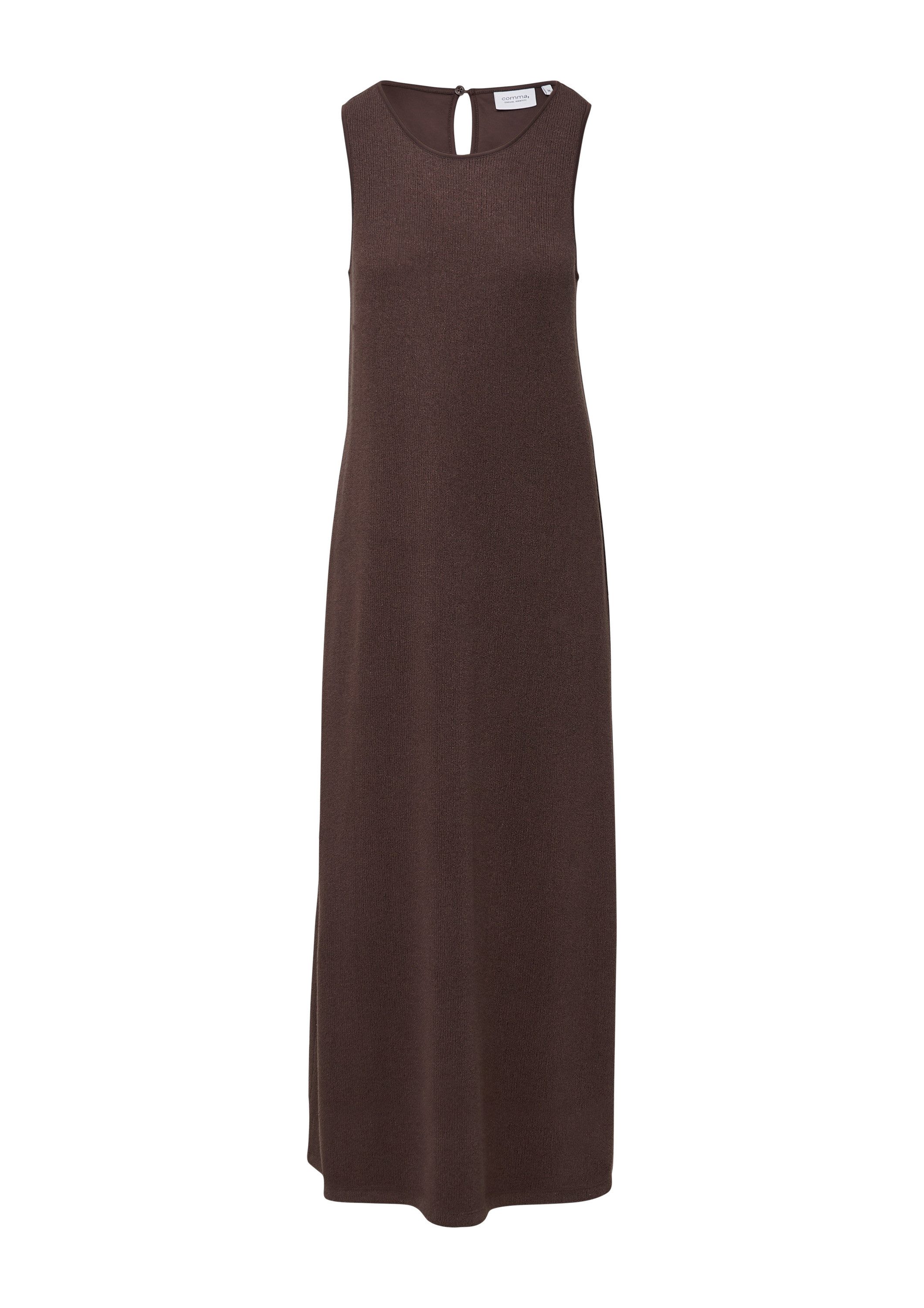 comma Maxikleid Kleid Strickkleid aus Viskosemix günstig online kaufen