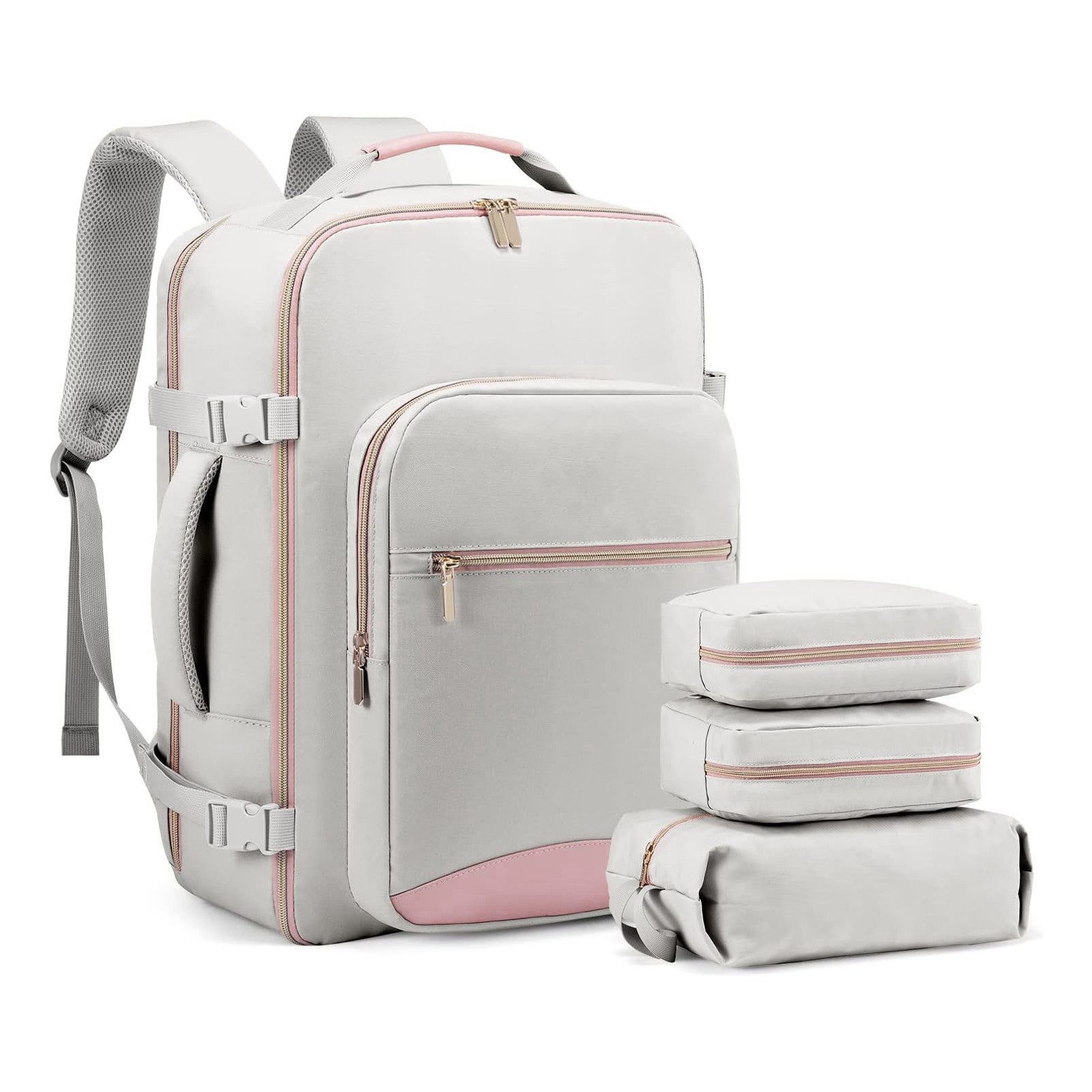 MODFU Reiserucksack Laptoprucksack Rucksäcke Freizeitrucksack (3 Aufbewahrungstaschen mitgeliefert Reisen Notebook Laptop Rucksack, 1-tlg., Handgepäck, Anti-Diebstahl, 40L Groß, Backpack mit Laptopfach), für Jungen Teenager Arbeit Business Reisen