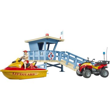 Bruder® Spielfigur bworld Life Guard Station mit Quad und Personal Water Craft