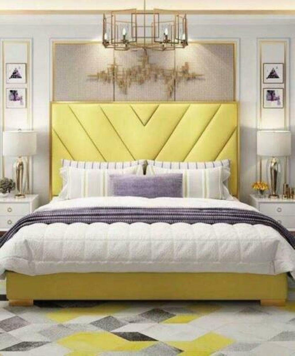 Betten Luxus Zimmer Doppel JVmoebel Design Bett, Schlaf Polster Bett Hotel Ehe