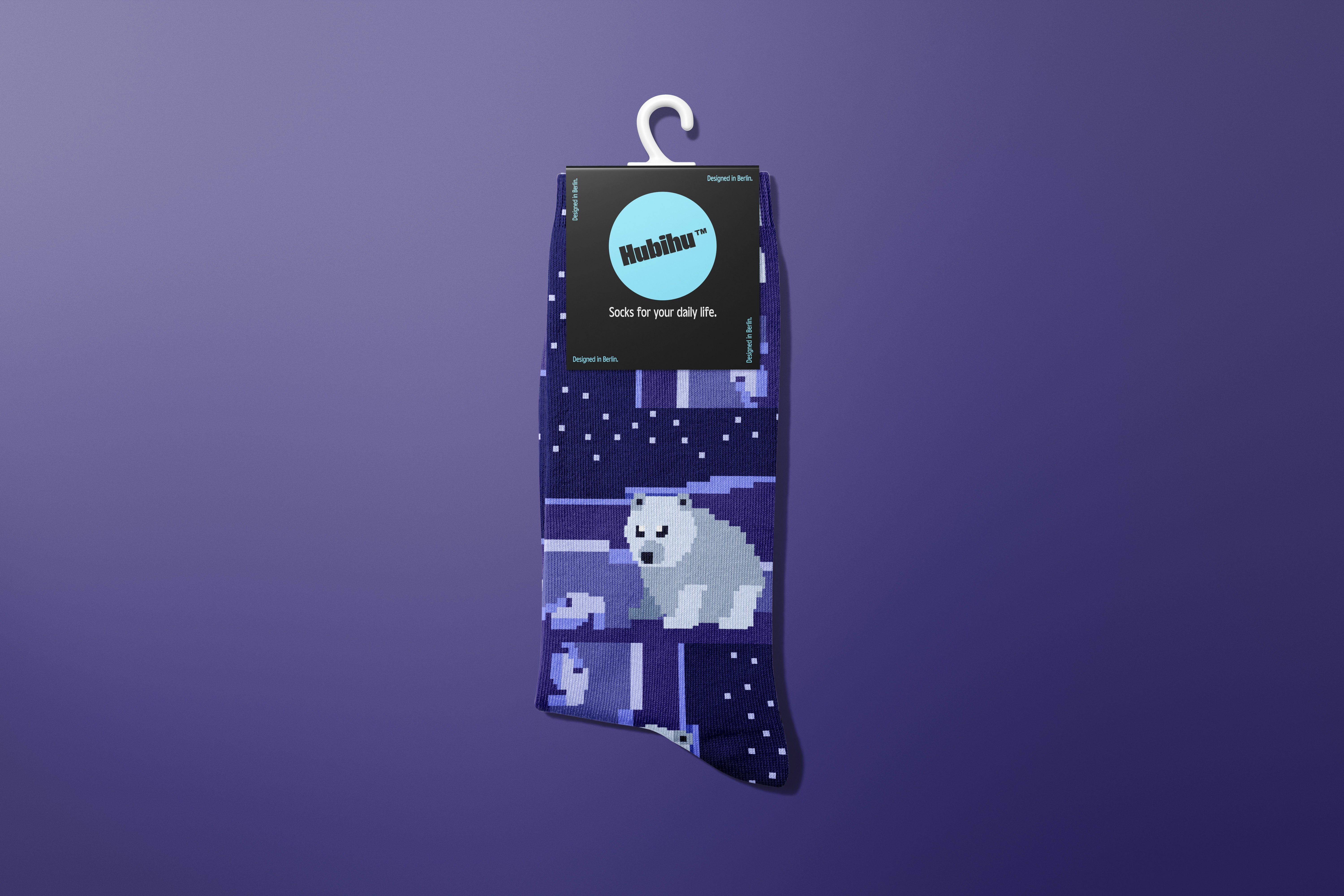 Hubihu Freizeitsocken Socke Polarbär Eisbär günstig online kaufen