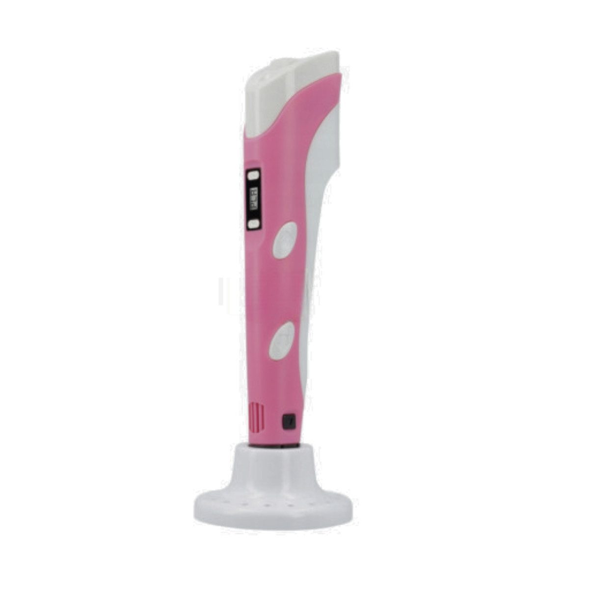 R2 Invest 3D-Drucker-Stift 3D Druckstift Rosa mit Filament & USB-Kabel – 3D Pen mit LED-Display