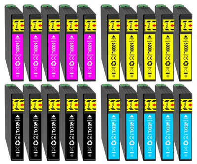 Druckerparadies 20er Multipack für Epson 603XL Tintenpatronen Set Tintenpatrone (20-tlg., XP2100 XP2105 XP2150 XP2155 XP3100 XP3105 XP3150 XP3155 XP4100 XP4105)